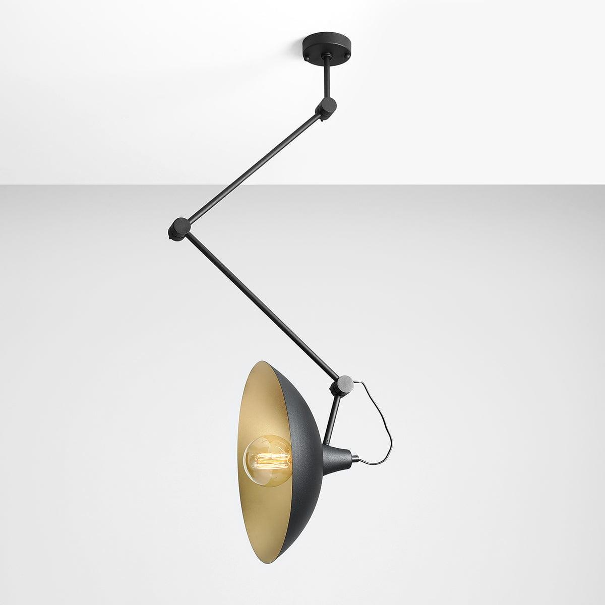 Plafon MELOS czarny ze złotym wykończeniem Artera Eye on Design