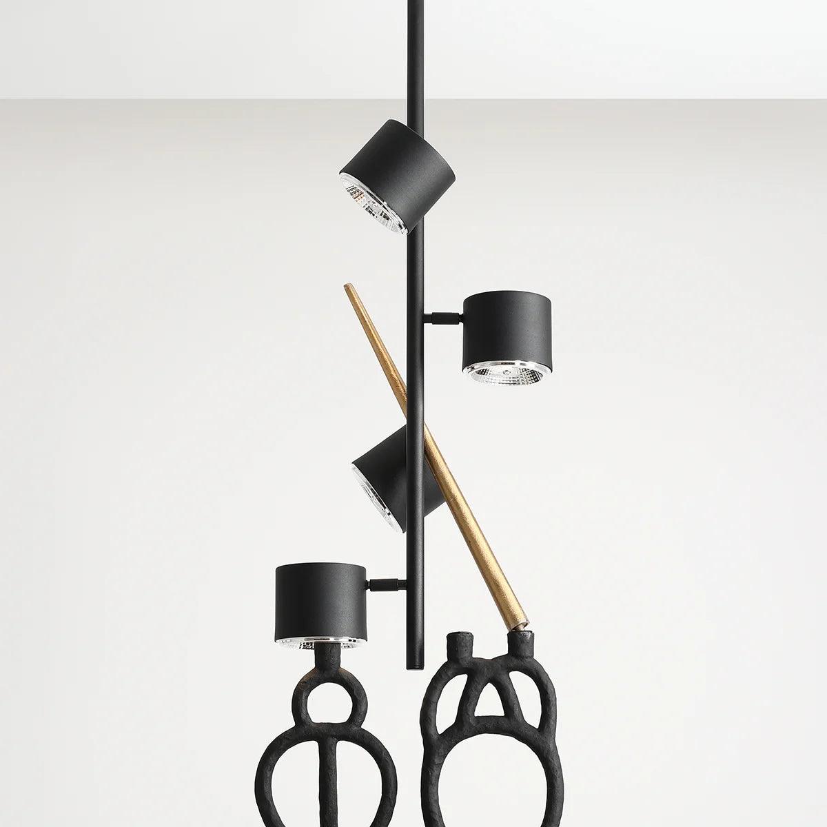 Plafon pionowy BOT QUATRO czarny Artera Eye on Design