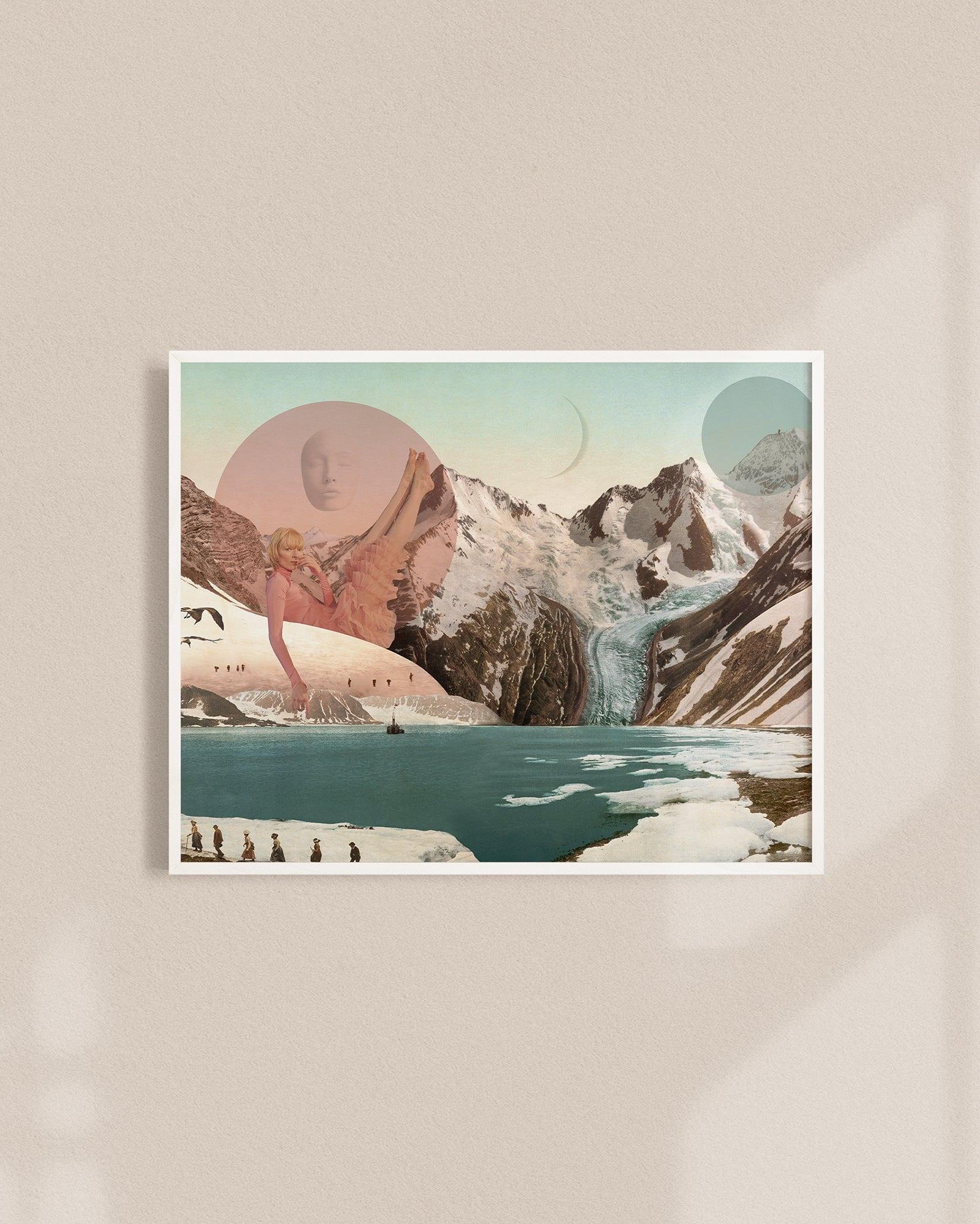 Plakat SNOWFLAKE ON THE TOP OF THE MOUNTAIN Aleksandra Morawiak Eye on Design