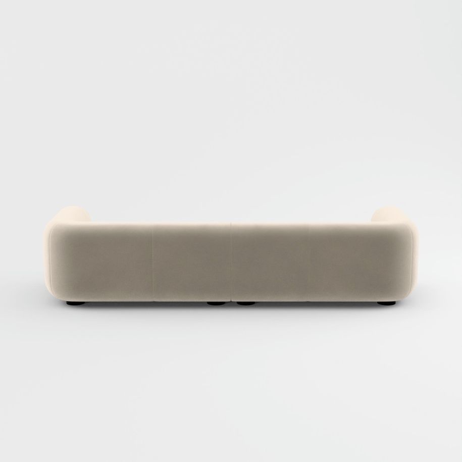 4-person sofa, upholstered plump