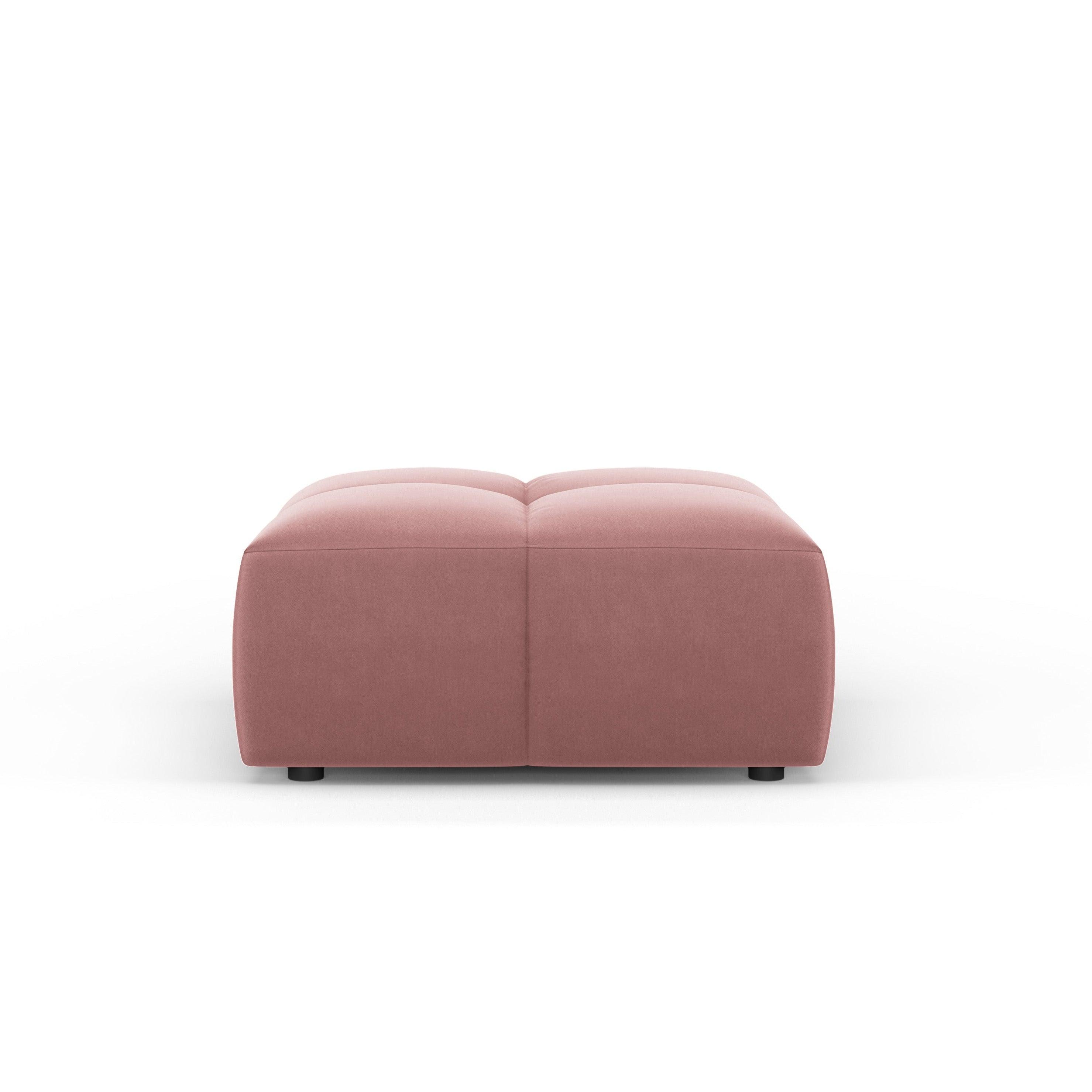 Podnóżek aksamitny FRANCESCA różowy Milo Casa Eye on Design