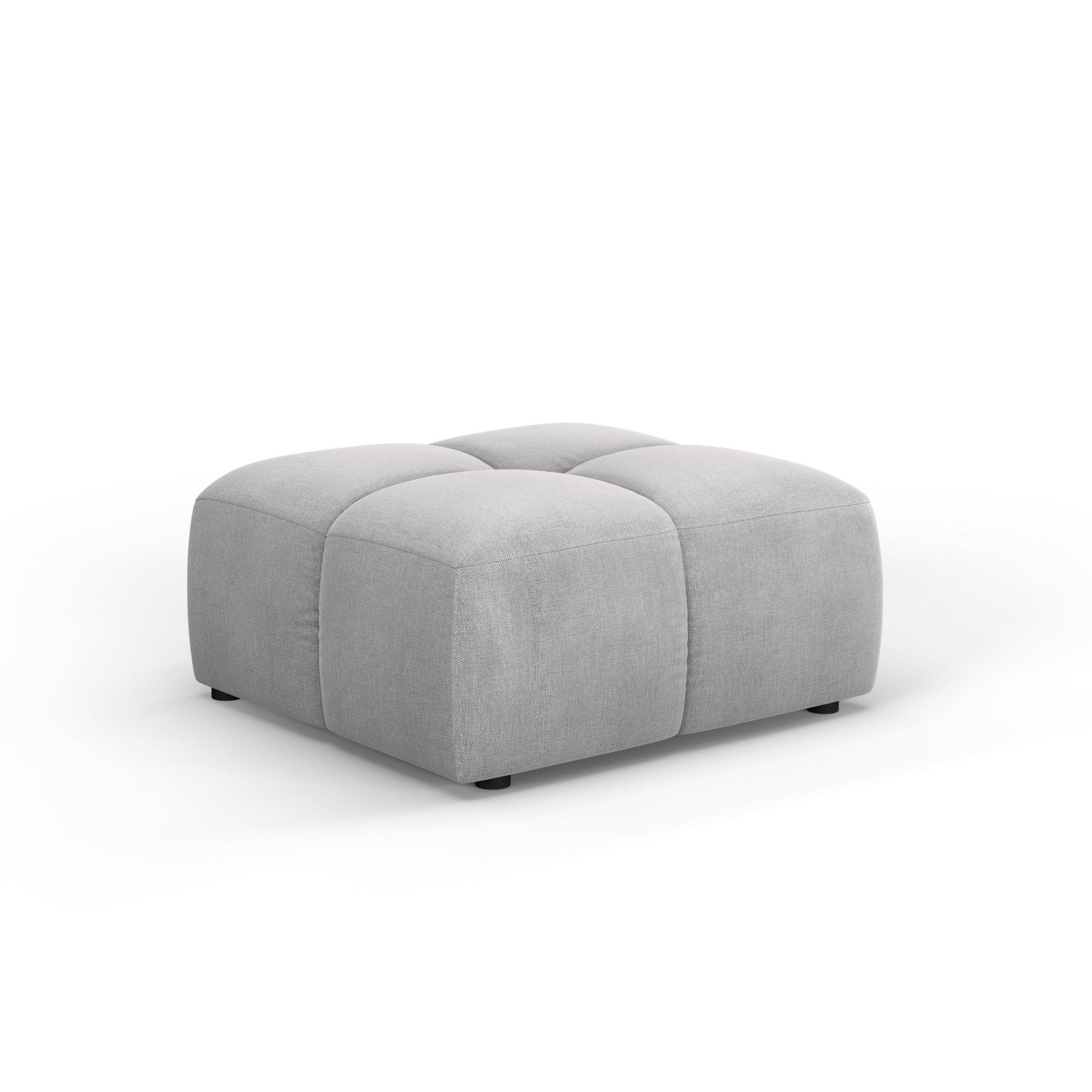 Podnóżek FRANCESCA jasnoszary szenil Milo Casa Eye on Design
