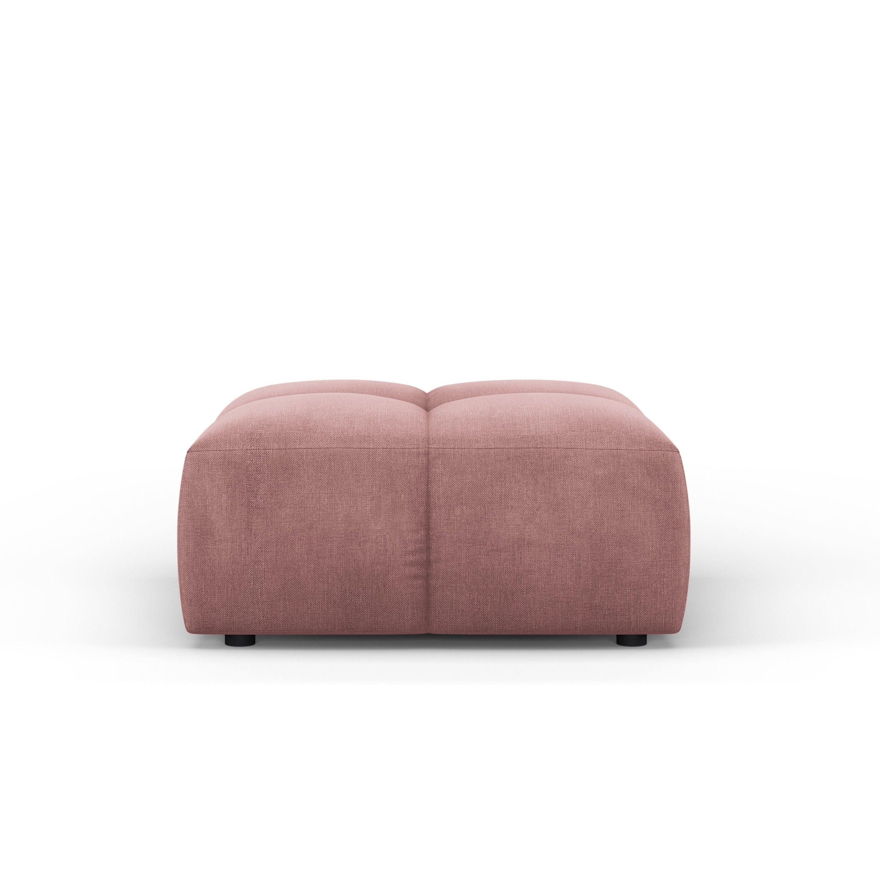 Podnóżek FRANCESCA różowy szenil Milo Casa Eye on Design