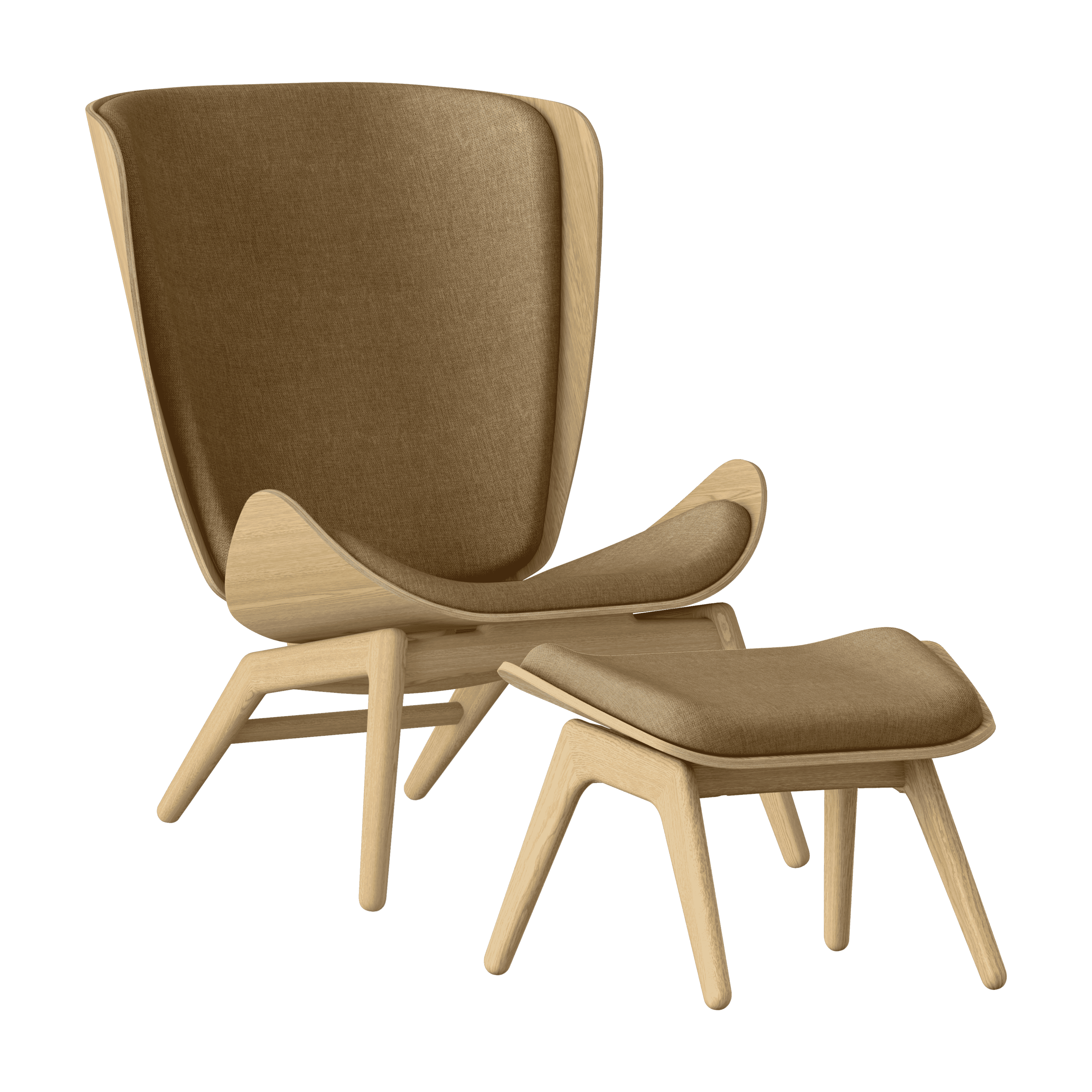 Podnóżek READER karmelowy z dębową podstawą UMAGE Eye on Design