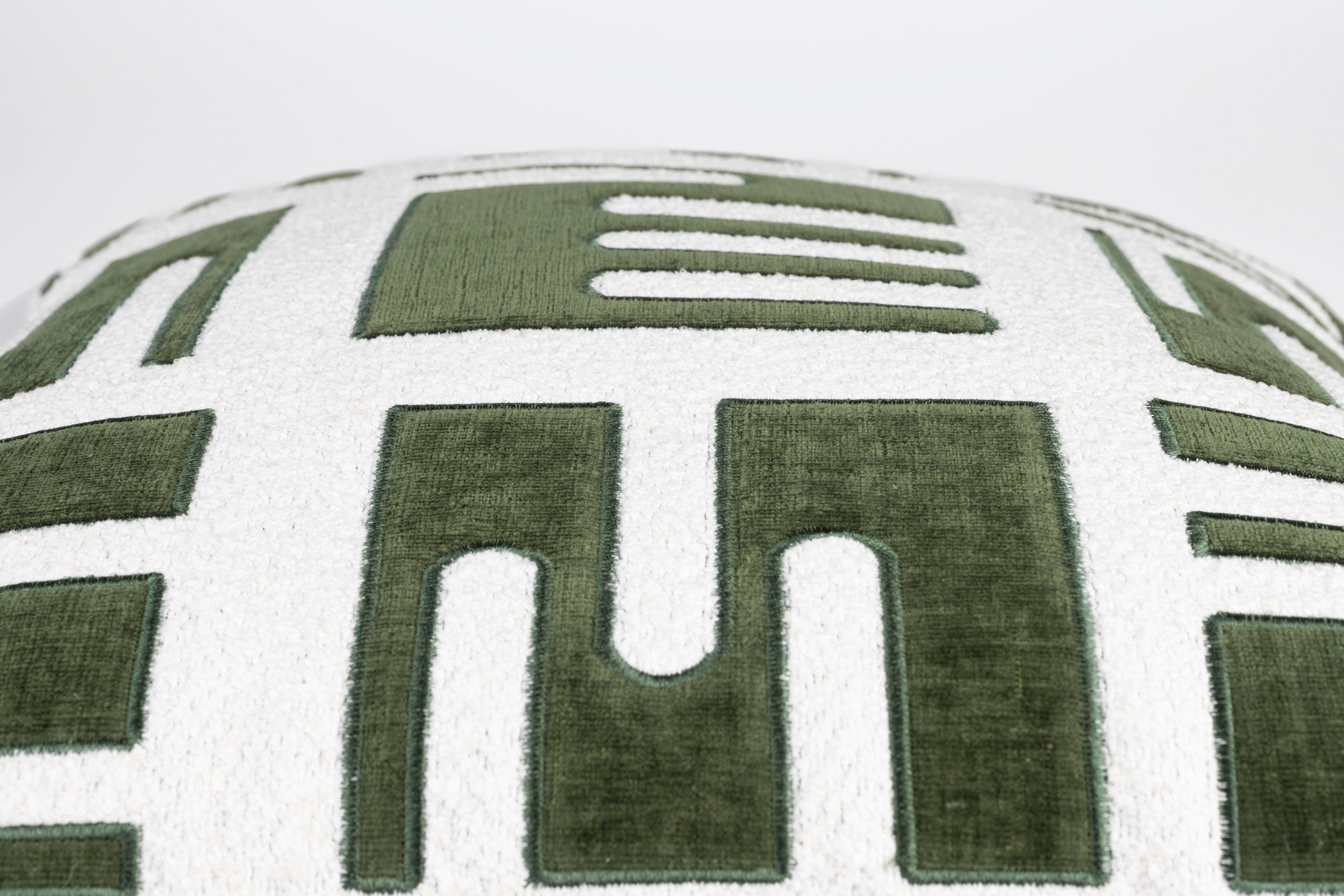 Cushion Clyde Green White Label Living Eye on Design