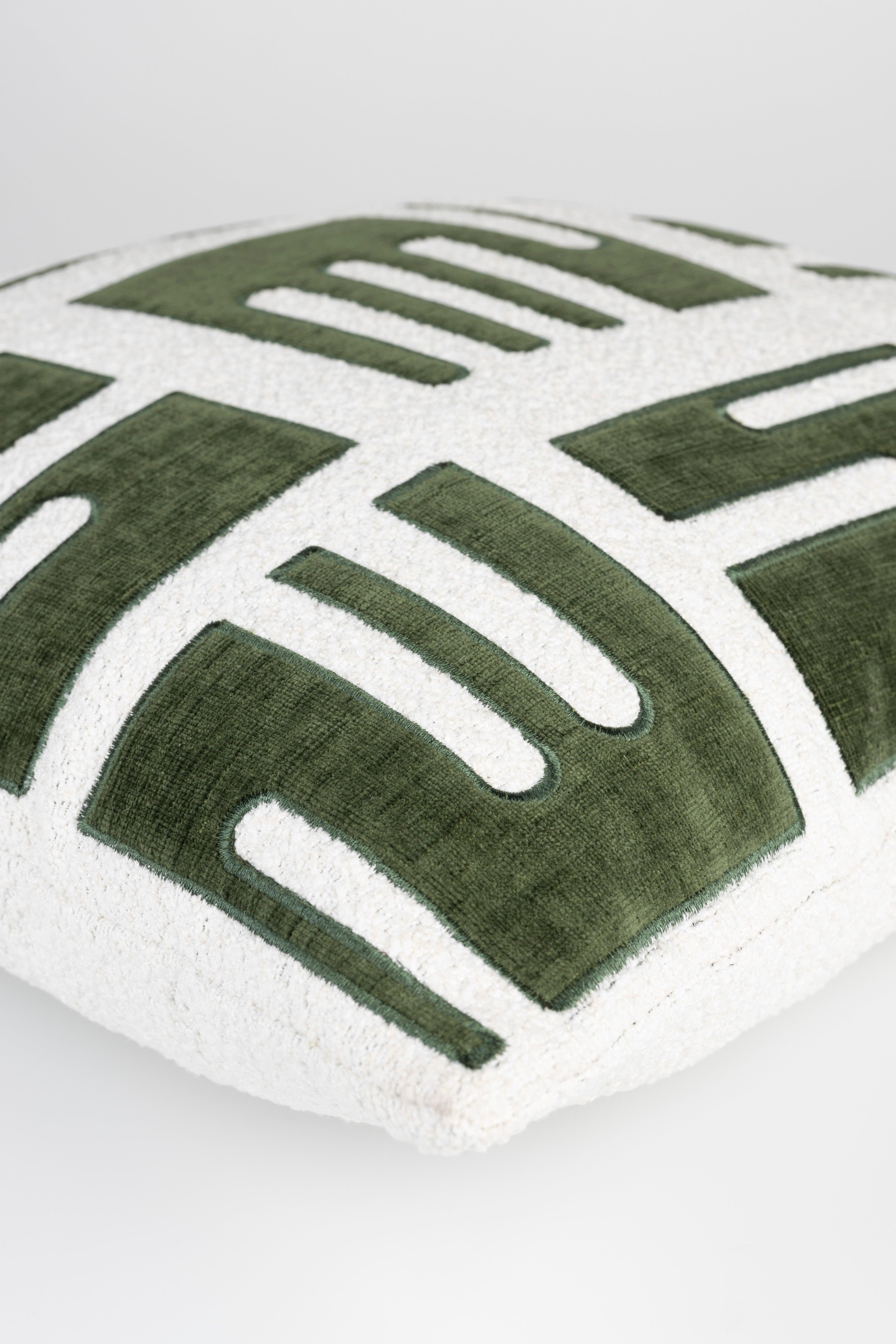 Cushion Clyde Green White Label Living Eye on Design