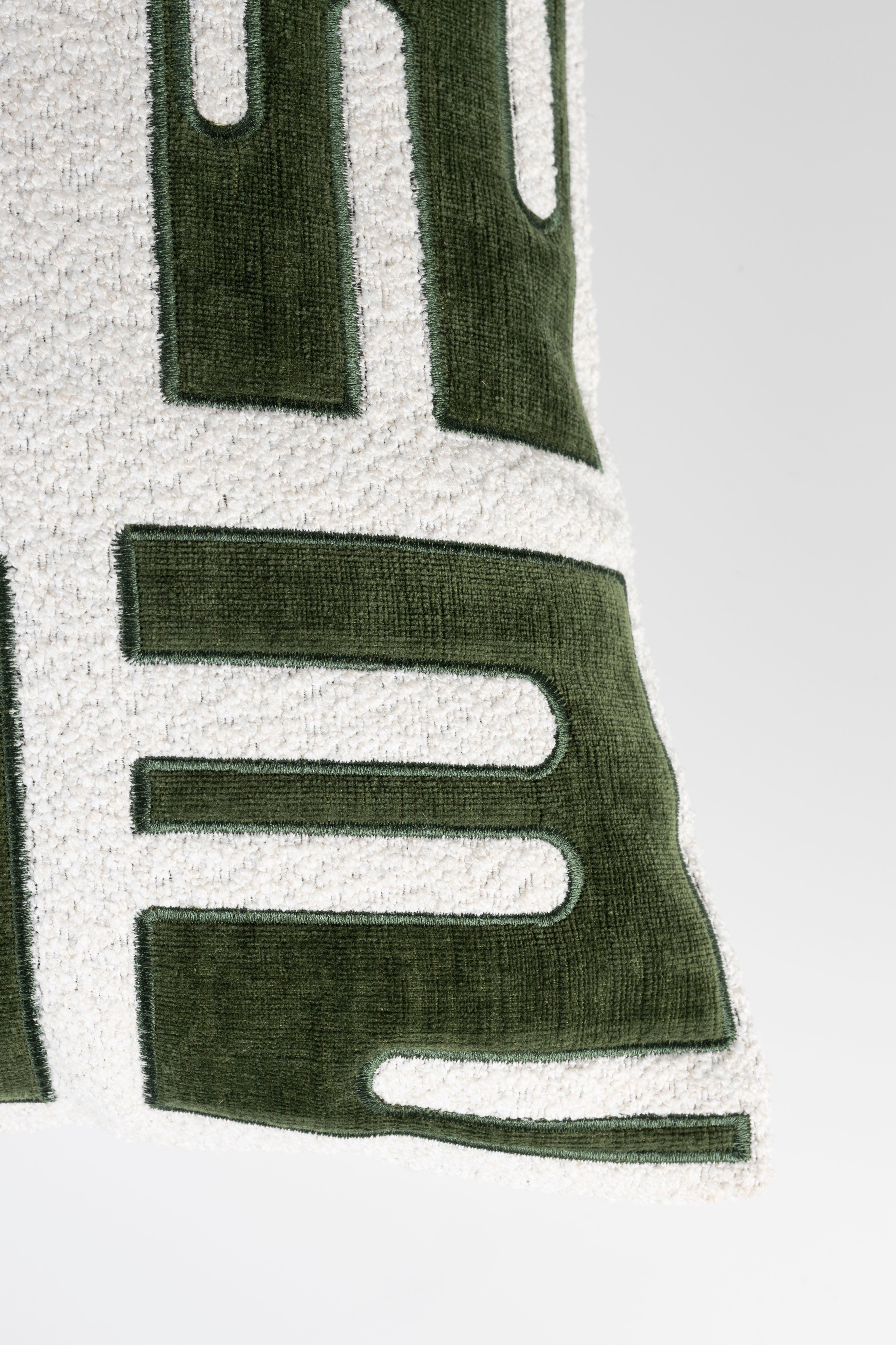 Cushion Clyde Green White Label Living Eye on Design