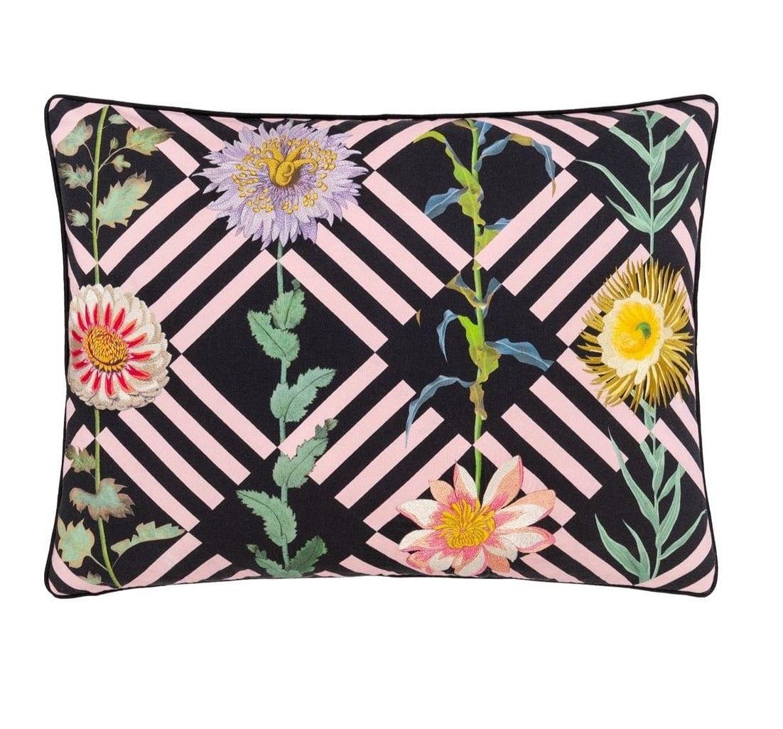 Poduszka dwustronna FLOWER'S GAME BOURGEON bawełniana satyna Christian Lacroix Eye on Design