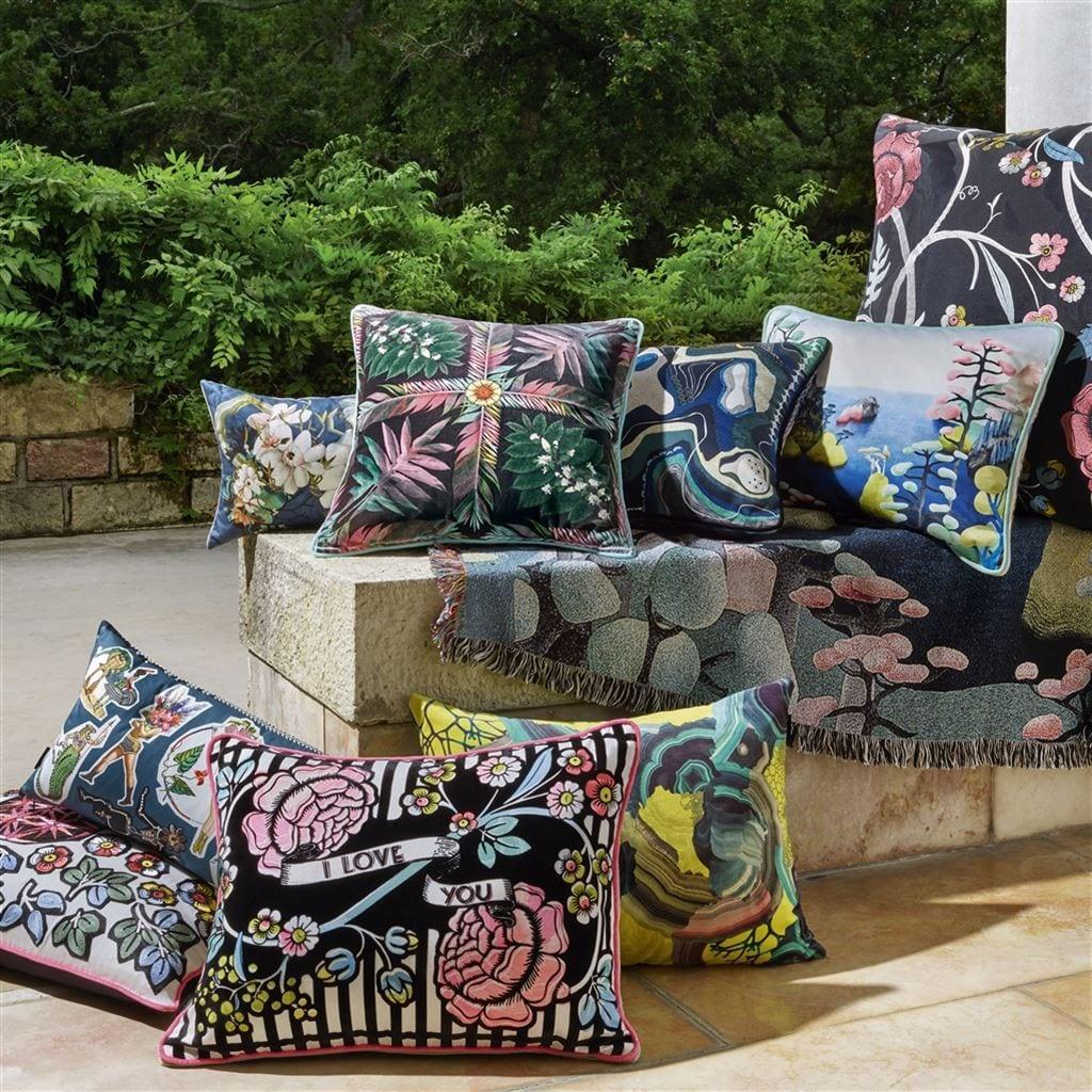 Poduszka dwustronna PRECIOUS IRIS bawełniana satyna Christian Lacroix Eye on Design
