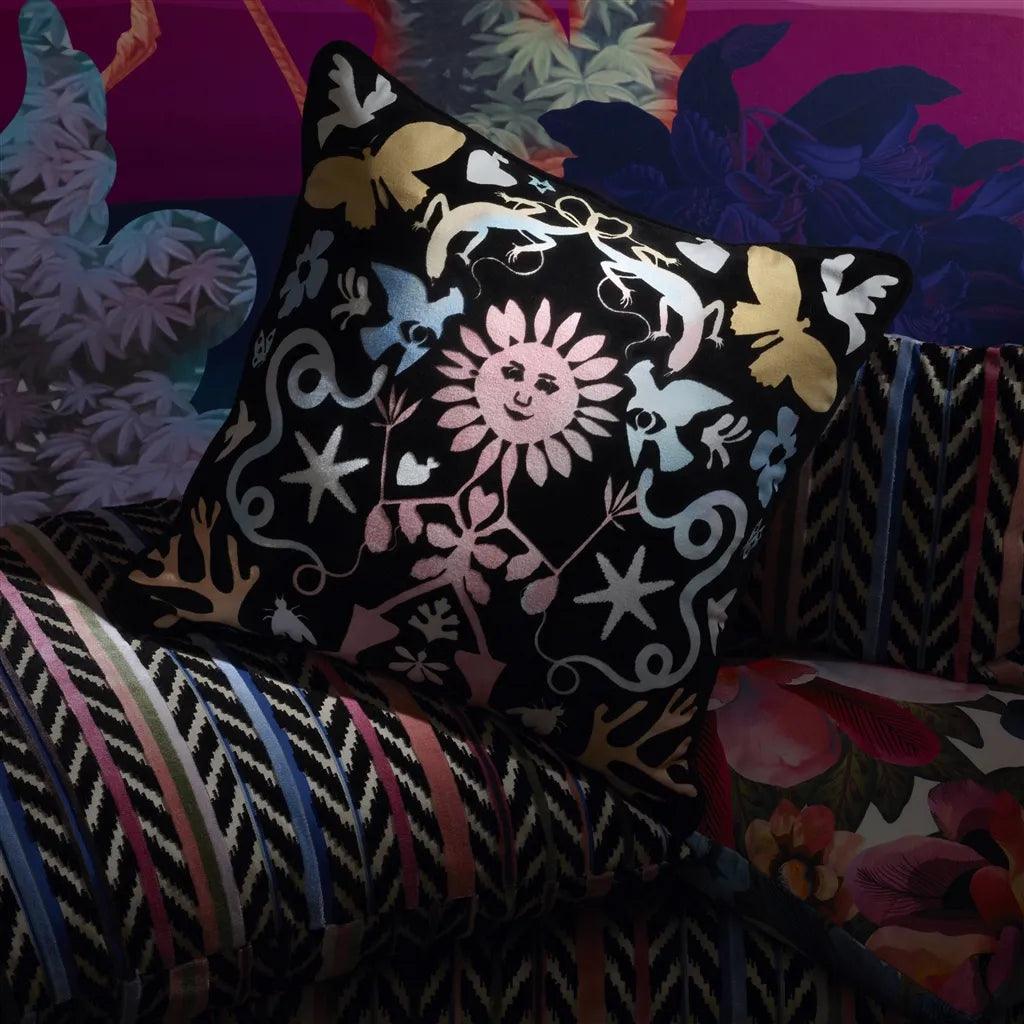 Poduszka dwustronna REVE DE PAPIER bawełniana satyna Christian Lacroix Eye on Design