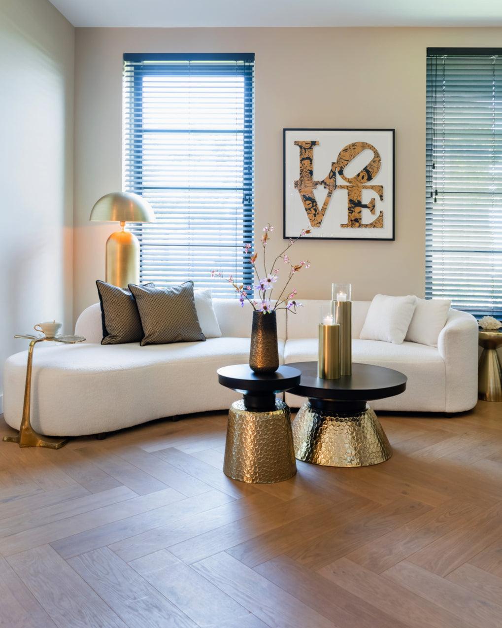 Poduszka JOEY beżowy z czarnym Richmond Interiors Eye on Design