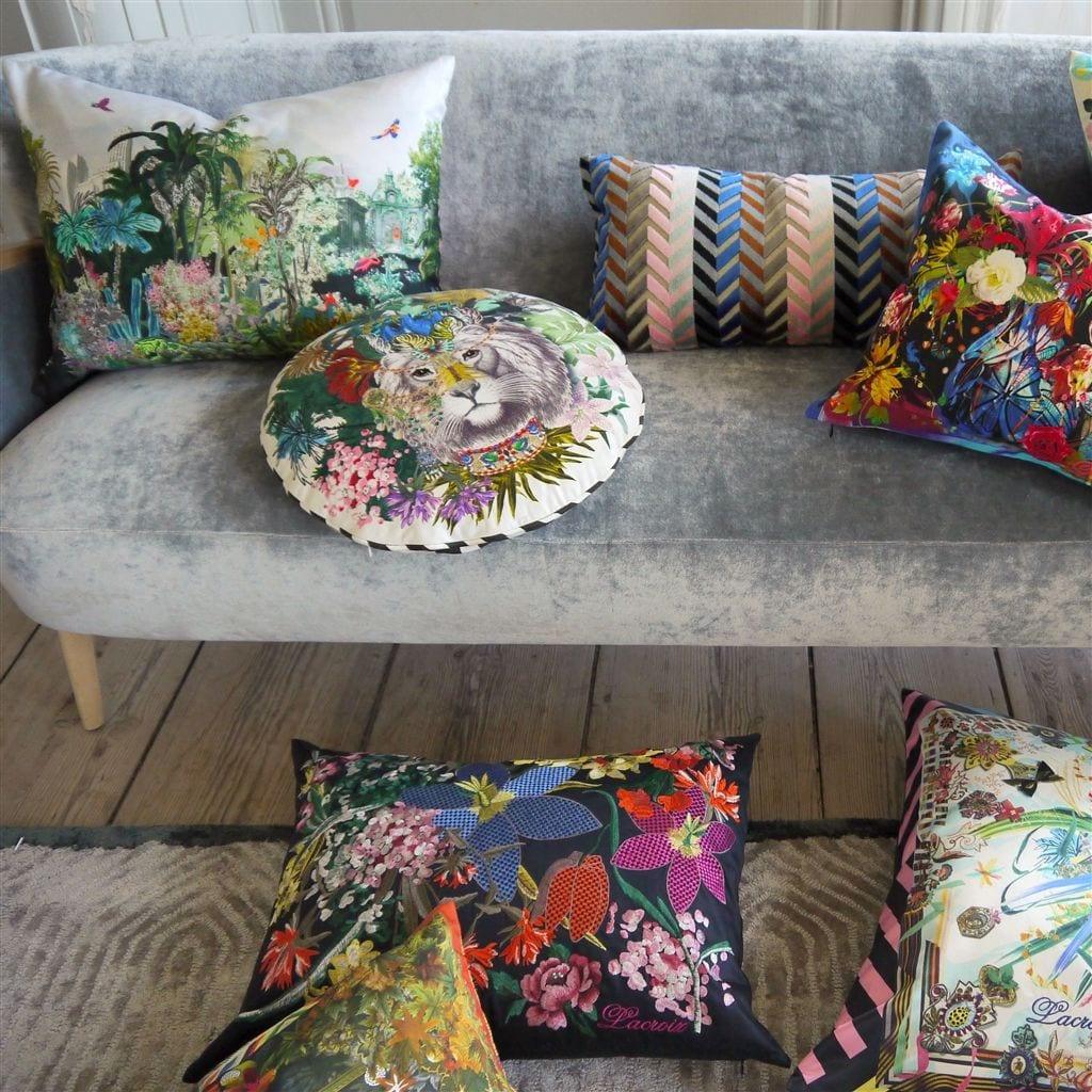 Poduszka JUNGLE KING OPIAT bawełniana satyna Christian Lacroix Eye on Design
