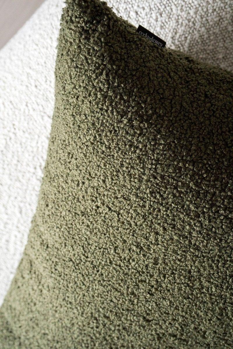Poduszka w tkaninie boucle COZY zielony Poduszkowcy Eye on Design