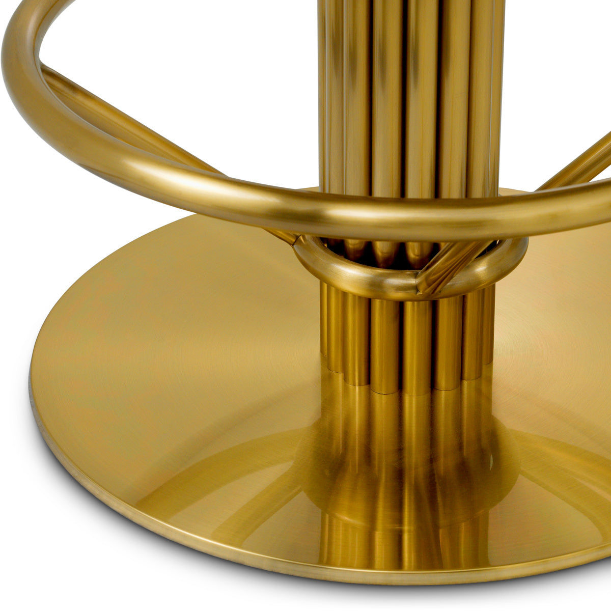 CARLETON Cream Stool with Gold Base