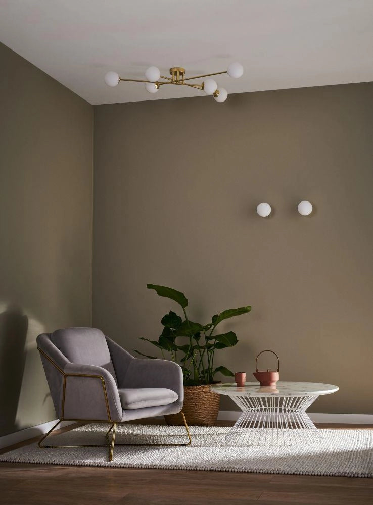 Wandleuchte ASTRA gold mit Weiß