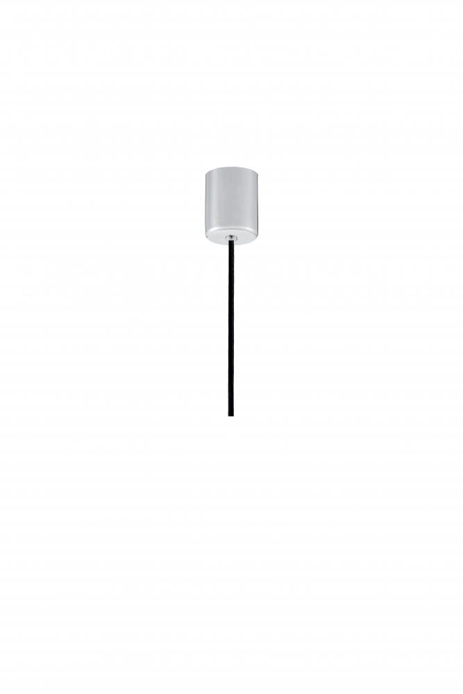 LONGIS I transparent pendant lamp with a chrome fixture