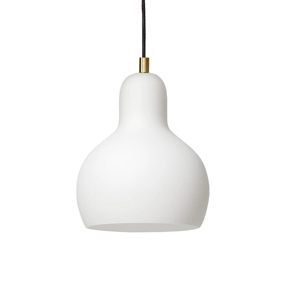 LONGIS WHITE I pendant lamp in white with gold