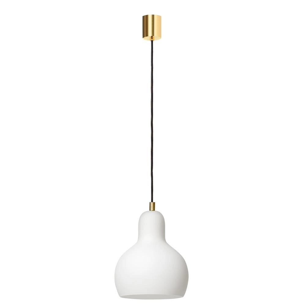 LONGIS WHITE I pendant lamp in white with gold