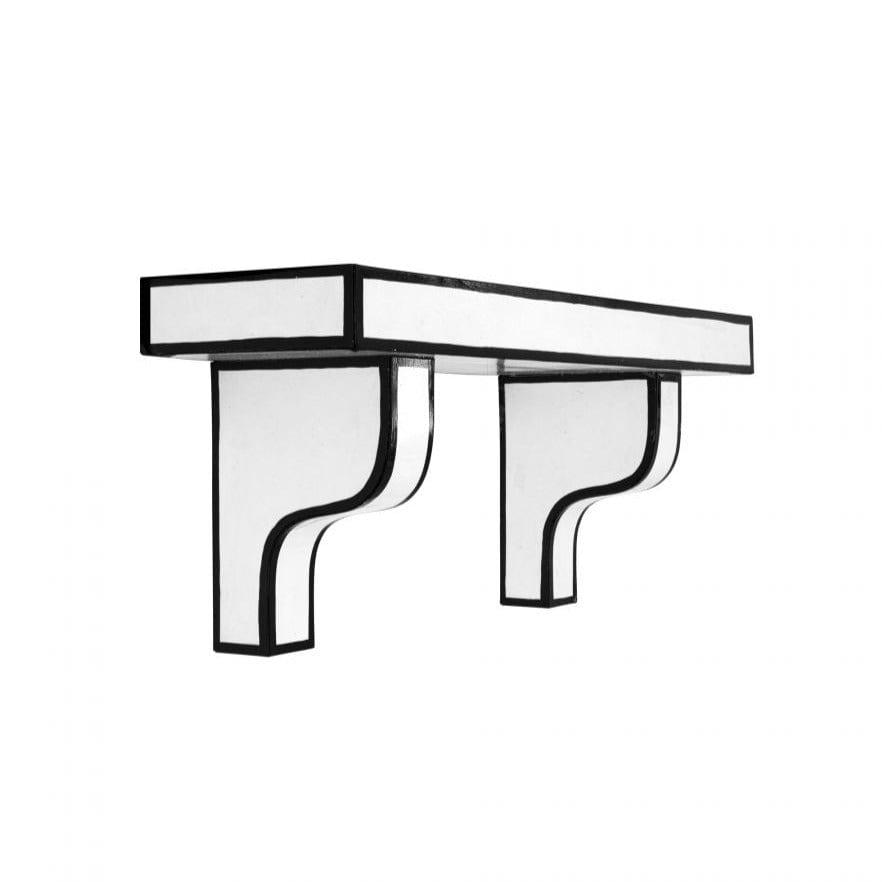 Półka CUT 'N PASTE biały z czarną obramówką Seletti 60 cm Eye on Design