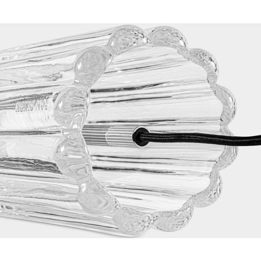 Glasstischlampe drücken