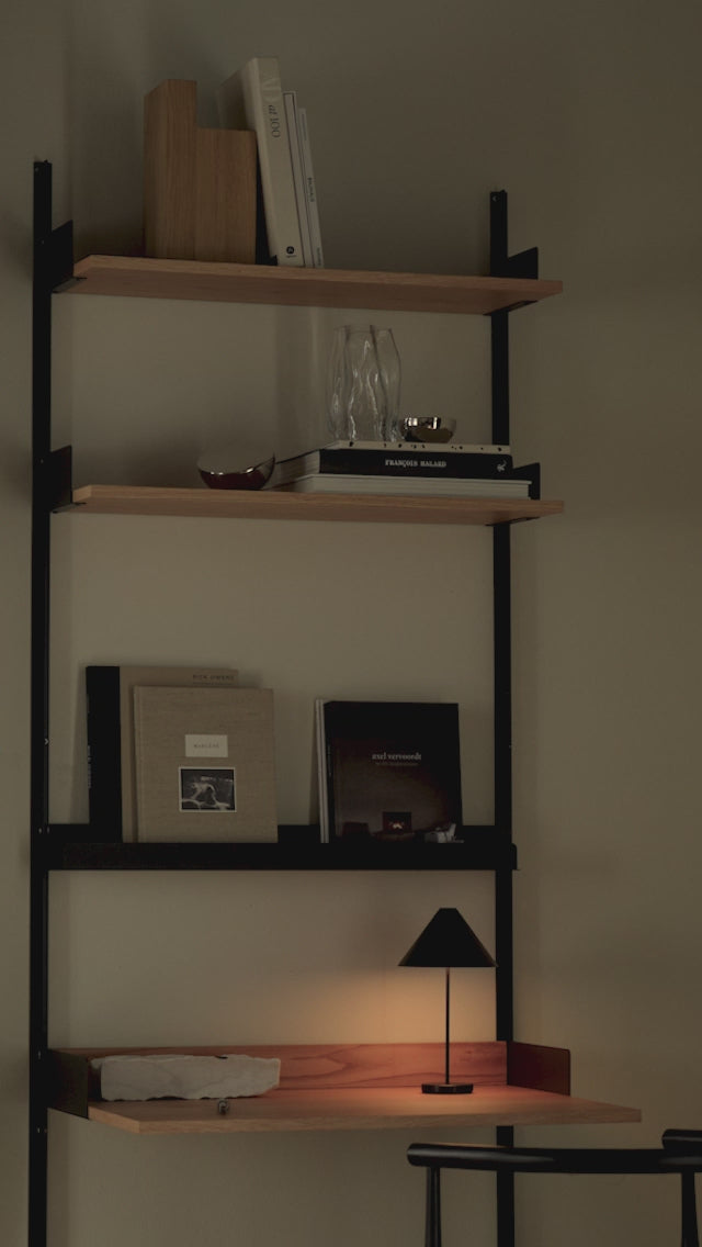 BROLLY BLACK STEEL LAMP LAMP