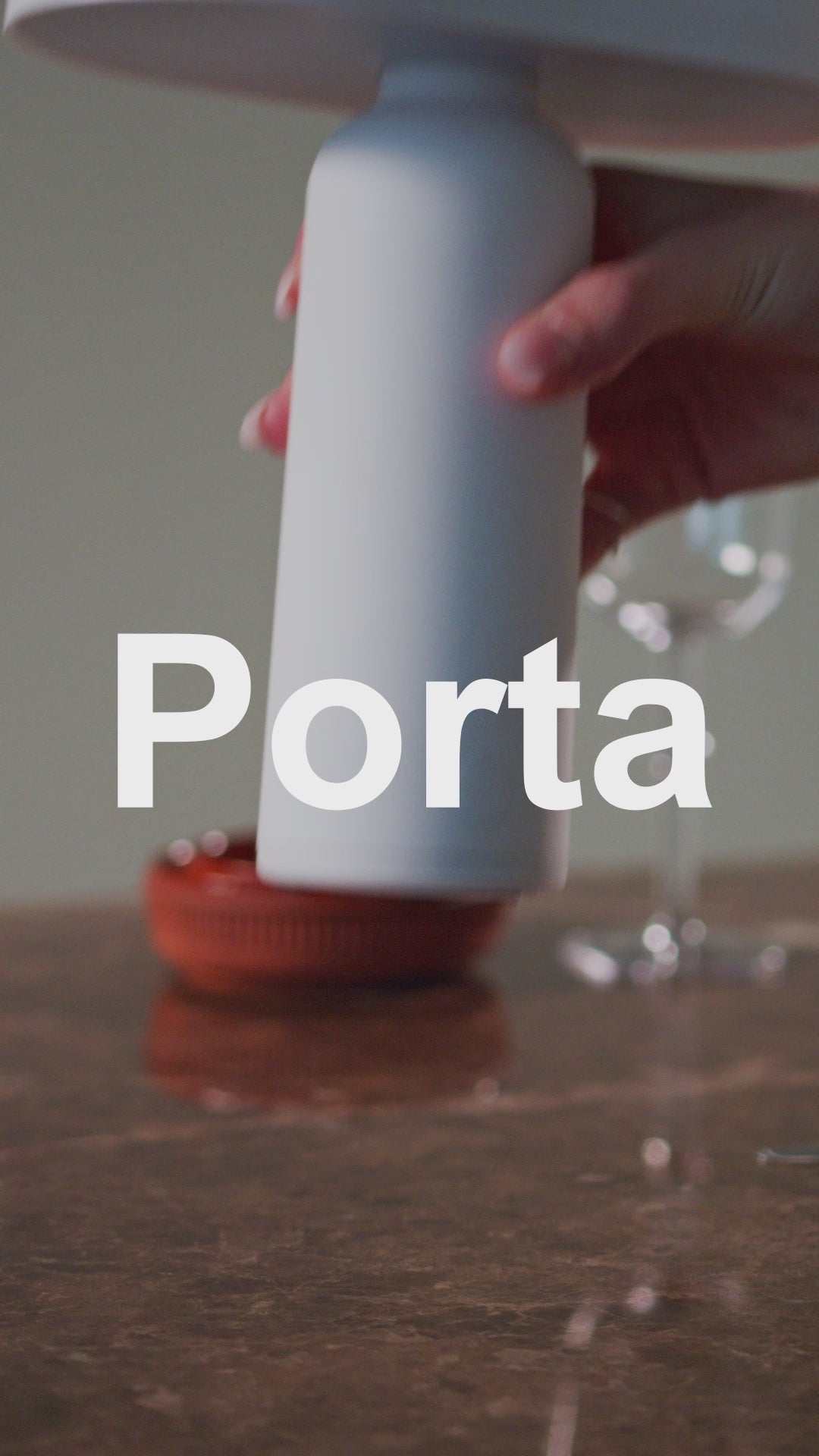 PORTA Tragbare Lampe weiß