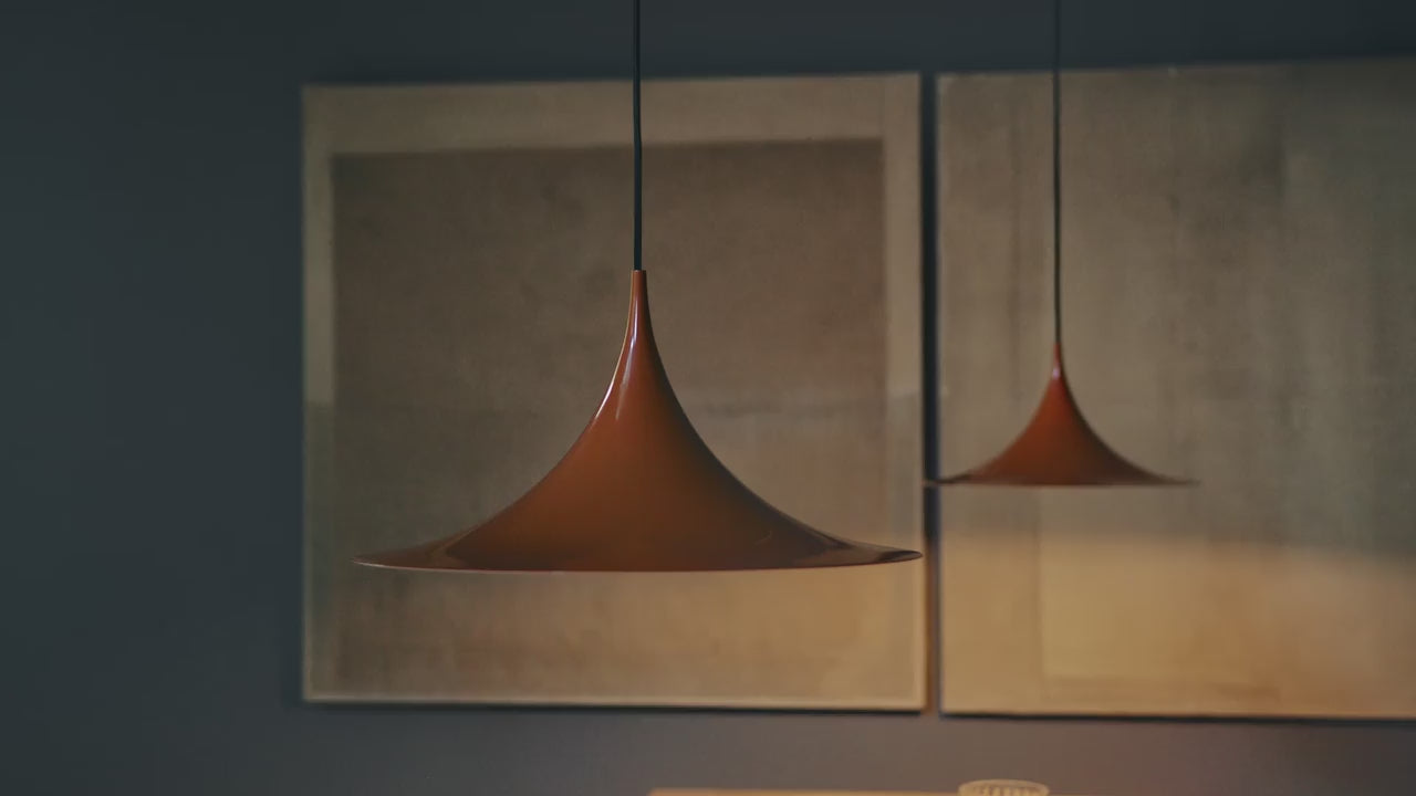 SEMI chrome pendant lamp