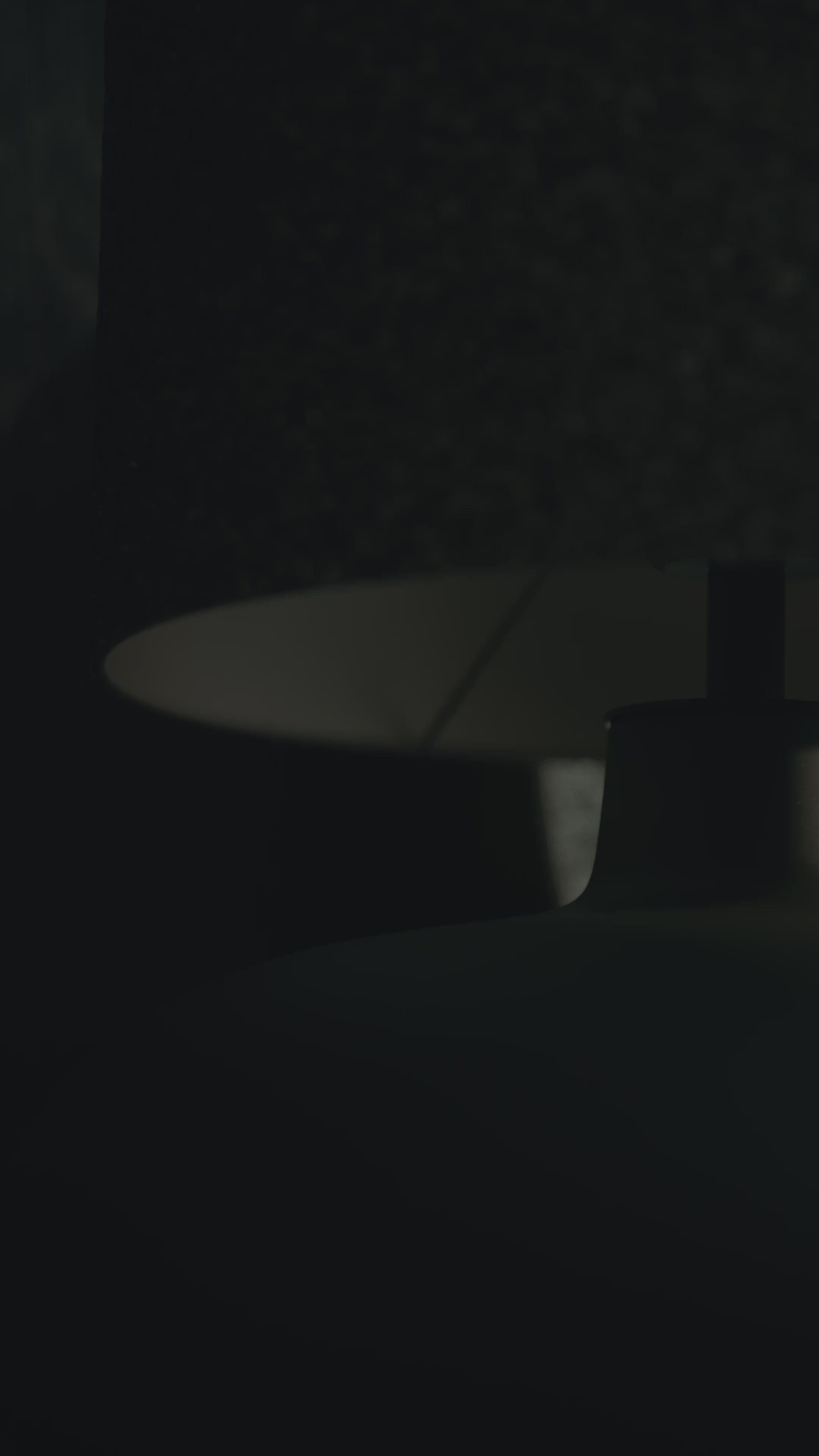 SAWA STONE table lamp matte black glass