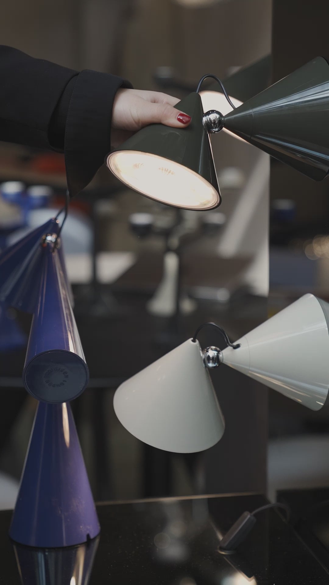 Lampa stołowa POSE srebrny