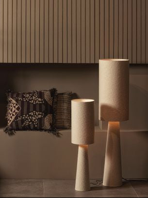 Loft Stehlampe Beige Boucle