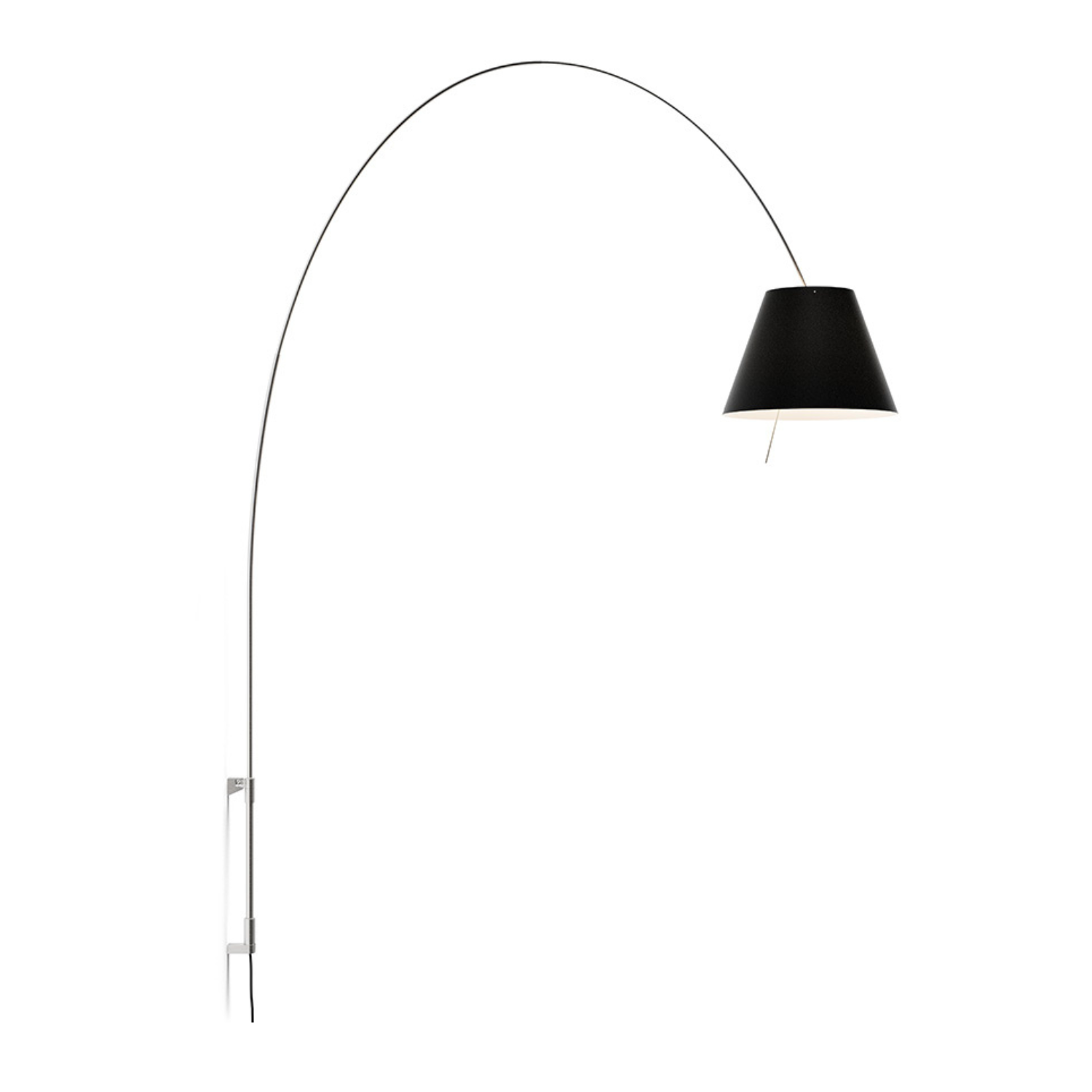Wandleuchte mit Arm LADY COSTANZA schwarz