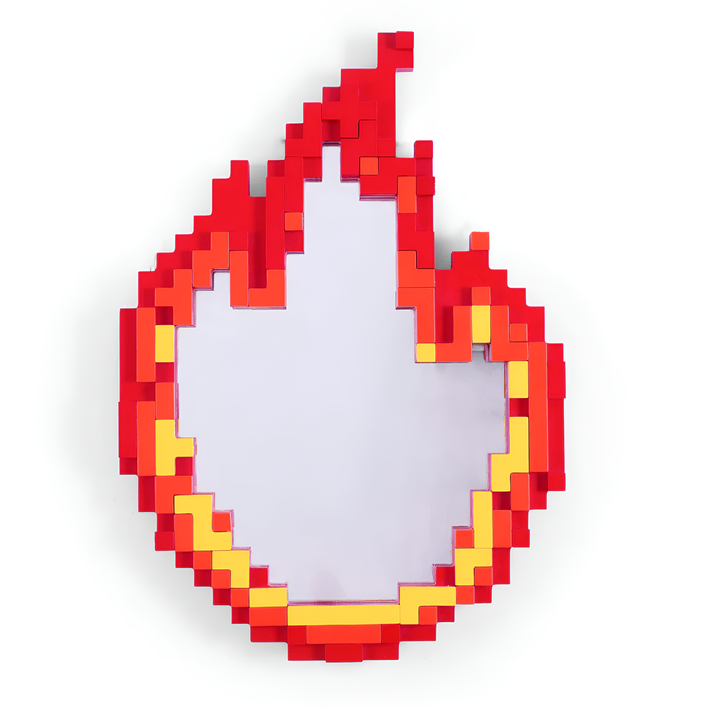 Pixelspiegel - rote Flamme
