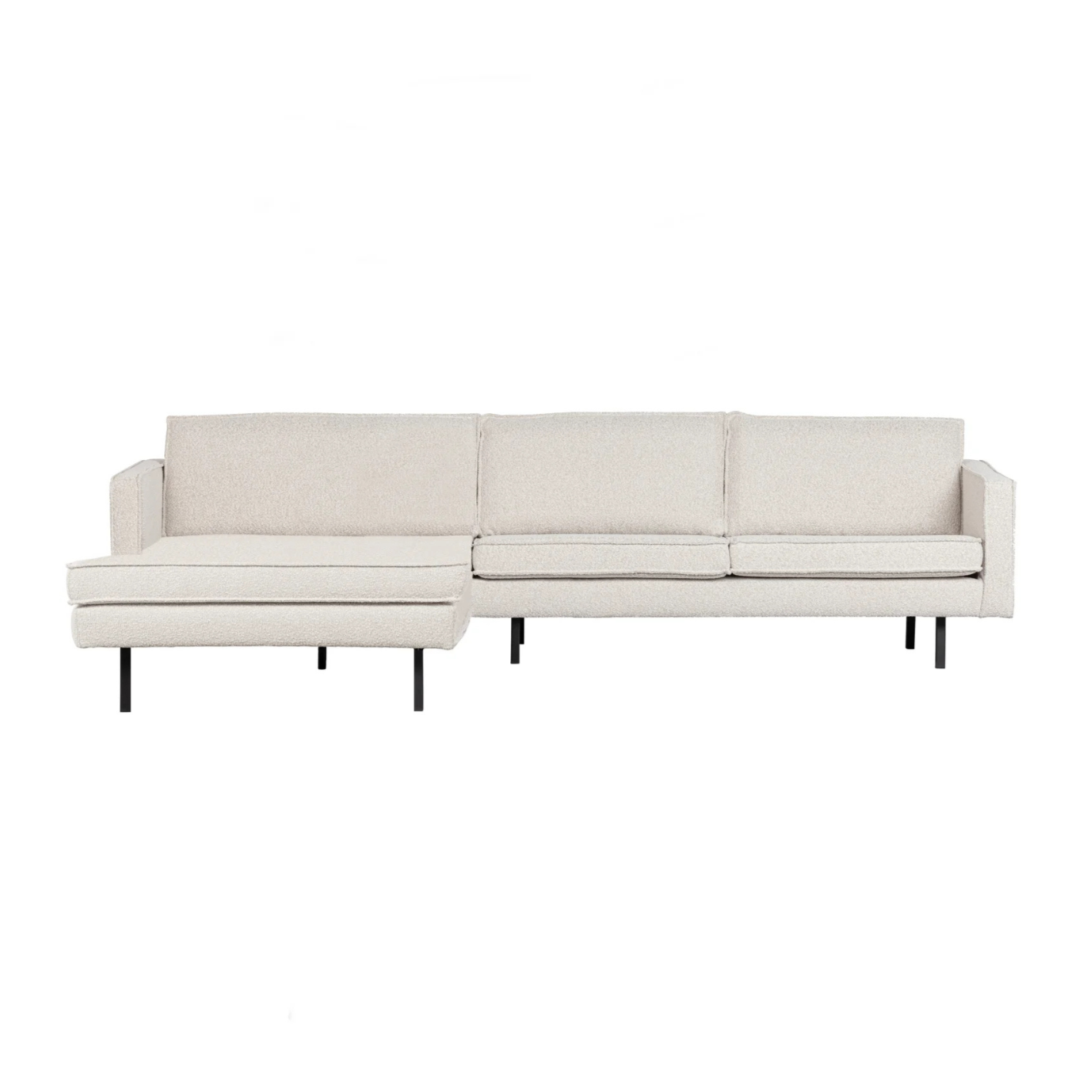 Links -Hand -Ecke Rodeo Cream Bouclé