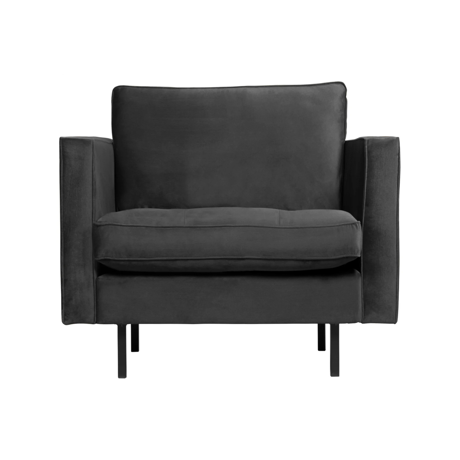 Rodeo Classic Anthrazit Samt Sessel