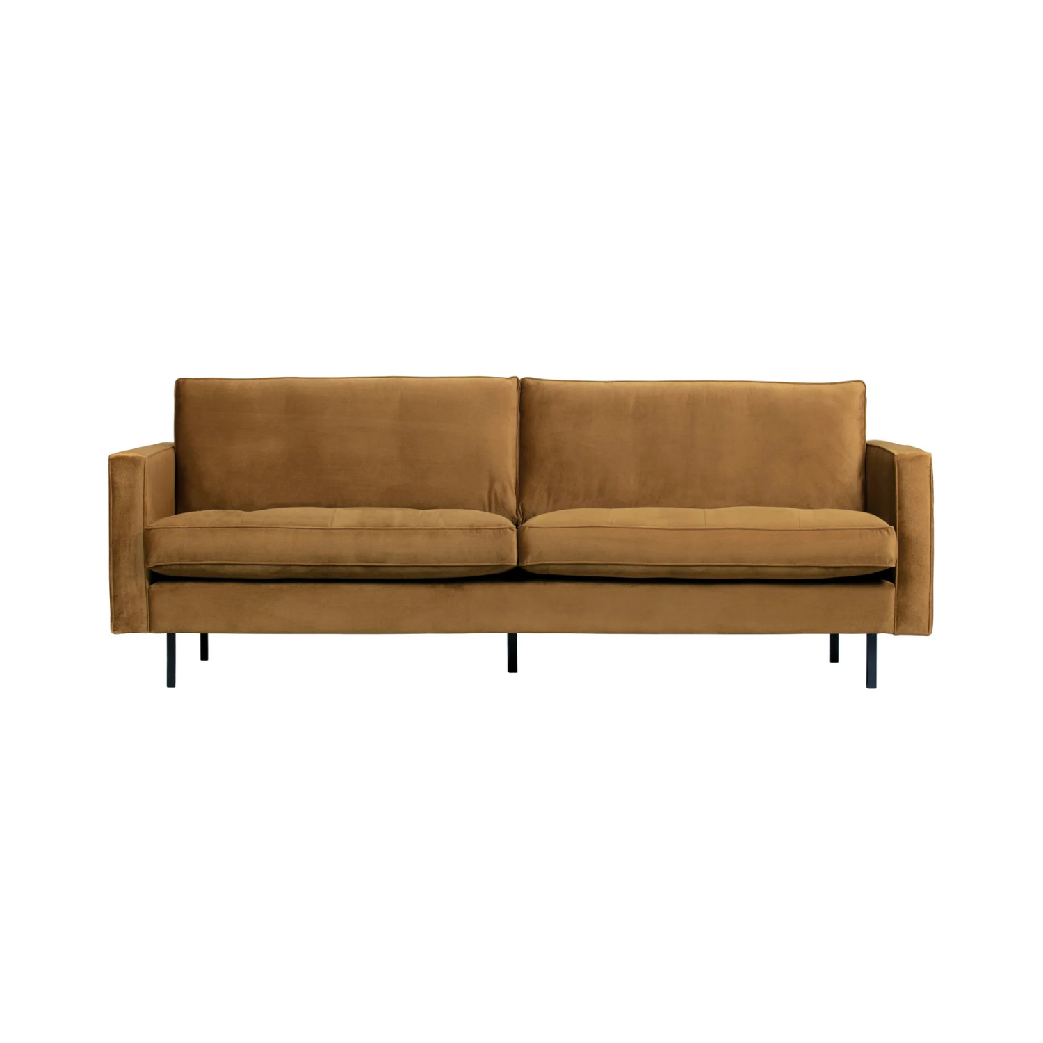 Velvet sofa 2.5-person Rodeo Classic honey