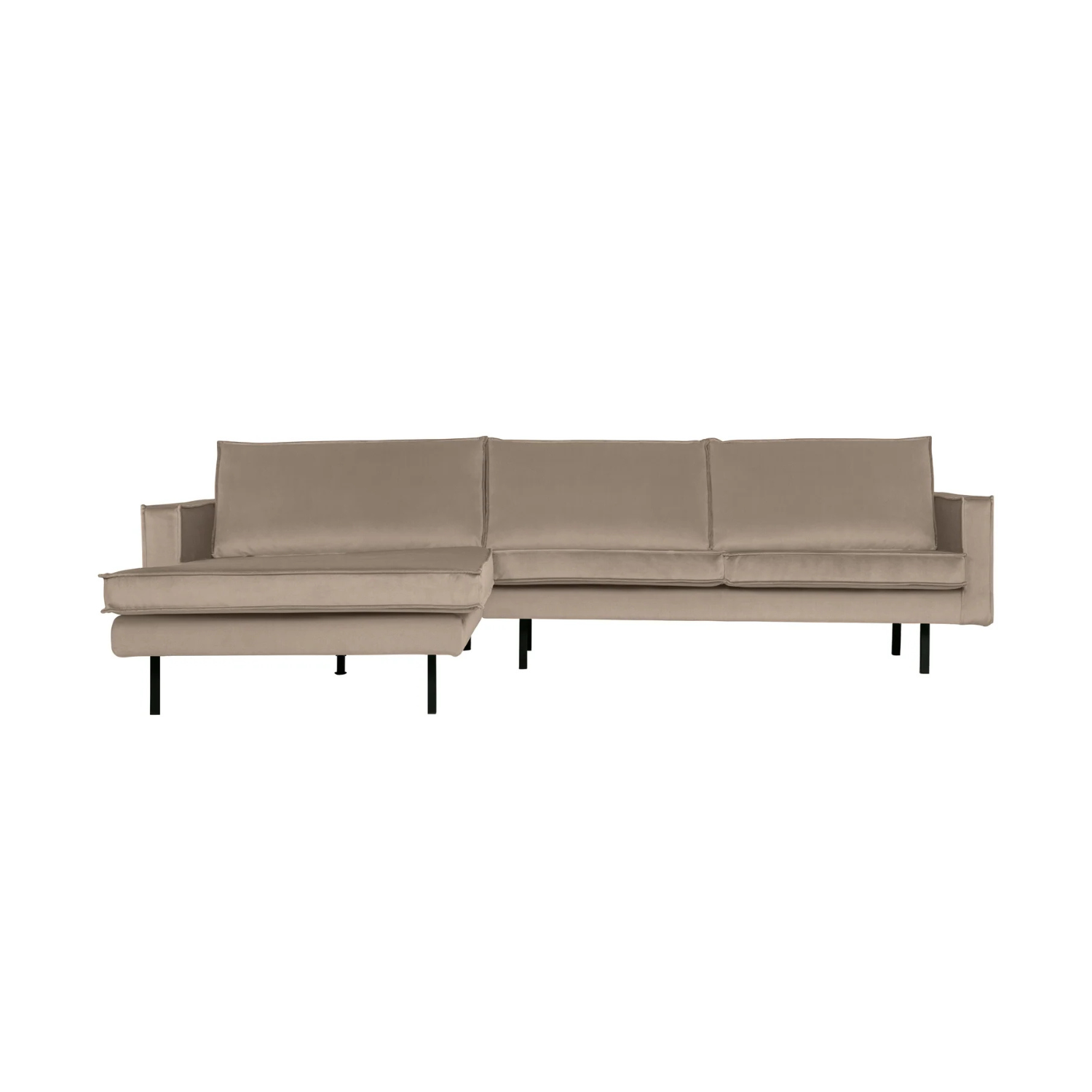 Links -Hand -Ecke Velvet Rodeo Khaki