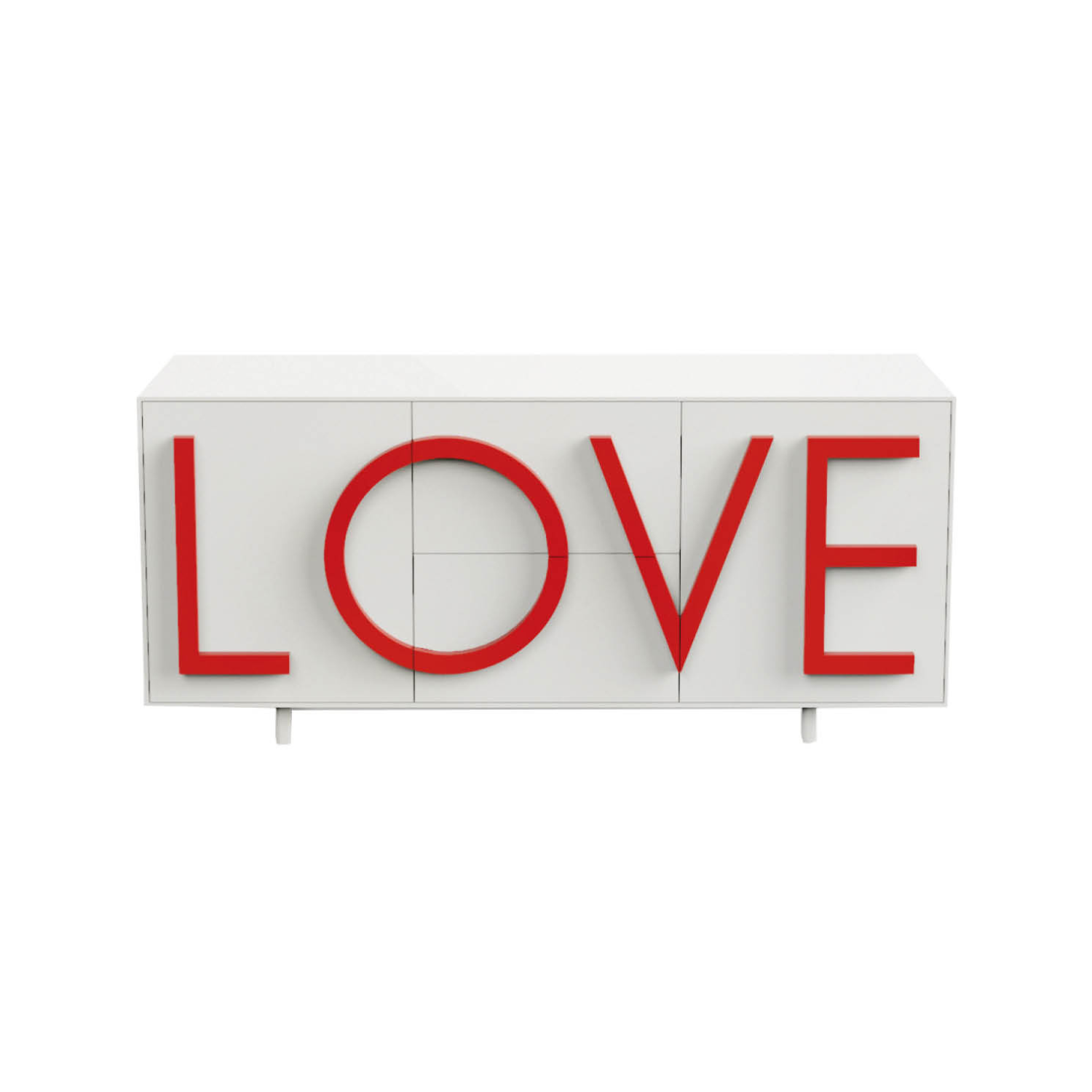 LOVE Kommode weiß