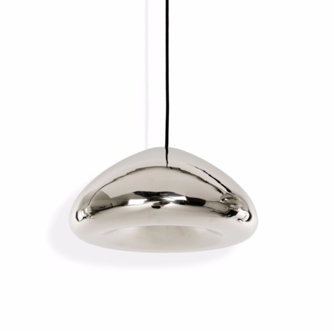 Silver pendant lamp VOID