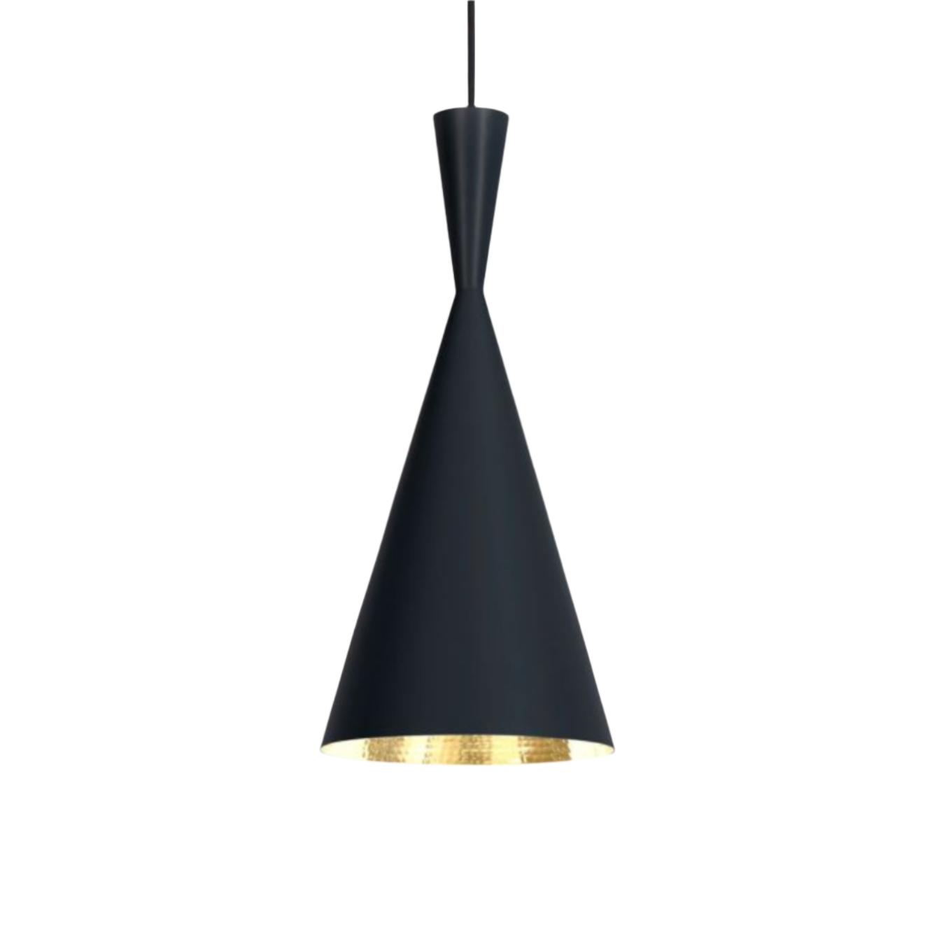 Pendelleuchte BEAT schwarz mit Kupfer