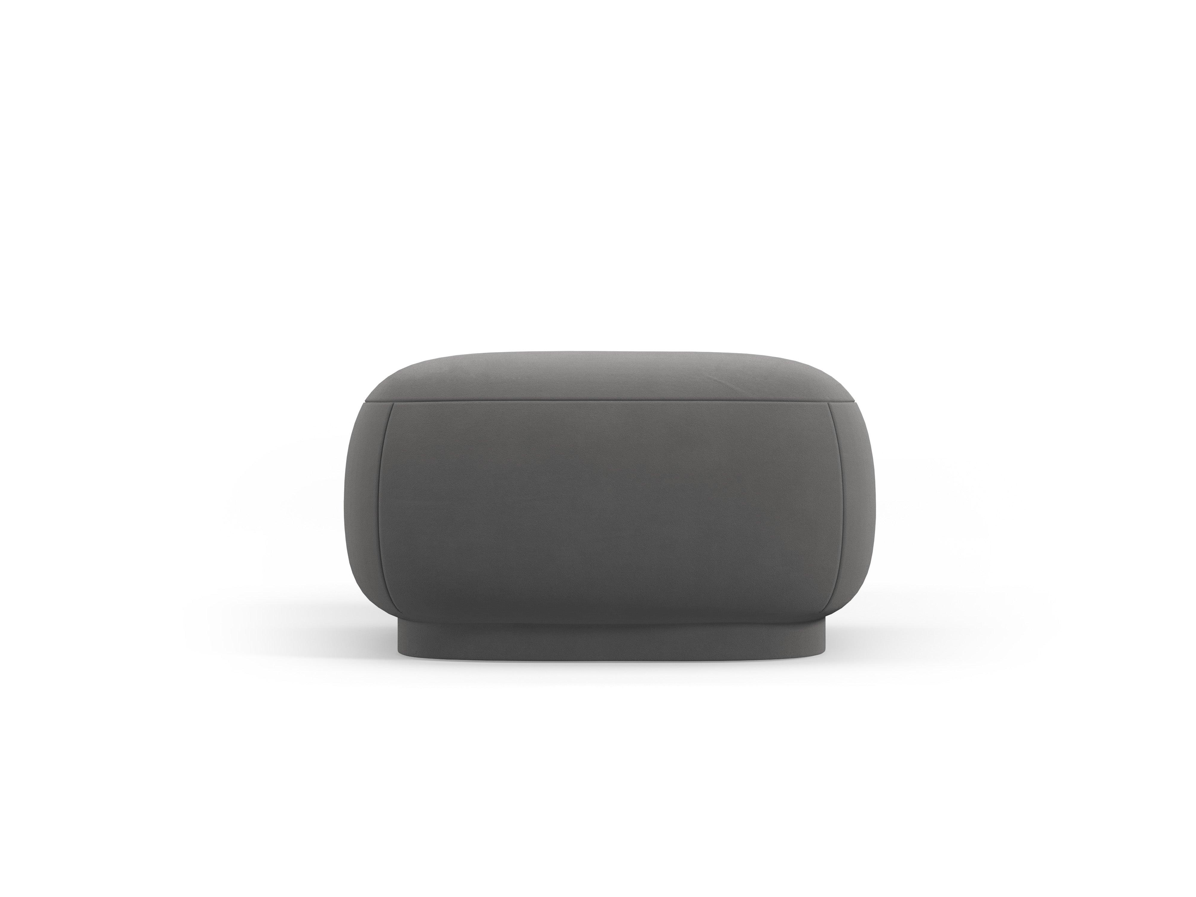 Puf aksamitny CAMDEN ciemnoszary Cosmopolitan Design Eye on Design