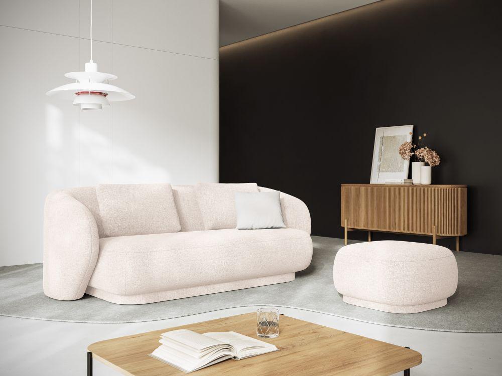 Puf aksamitny CAMDEN szary Cosmopolitan Design Eye on Design