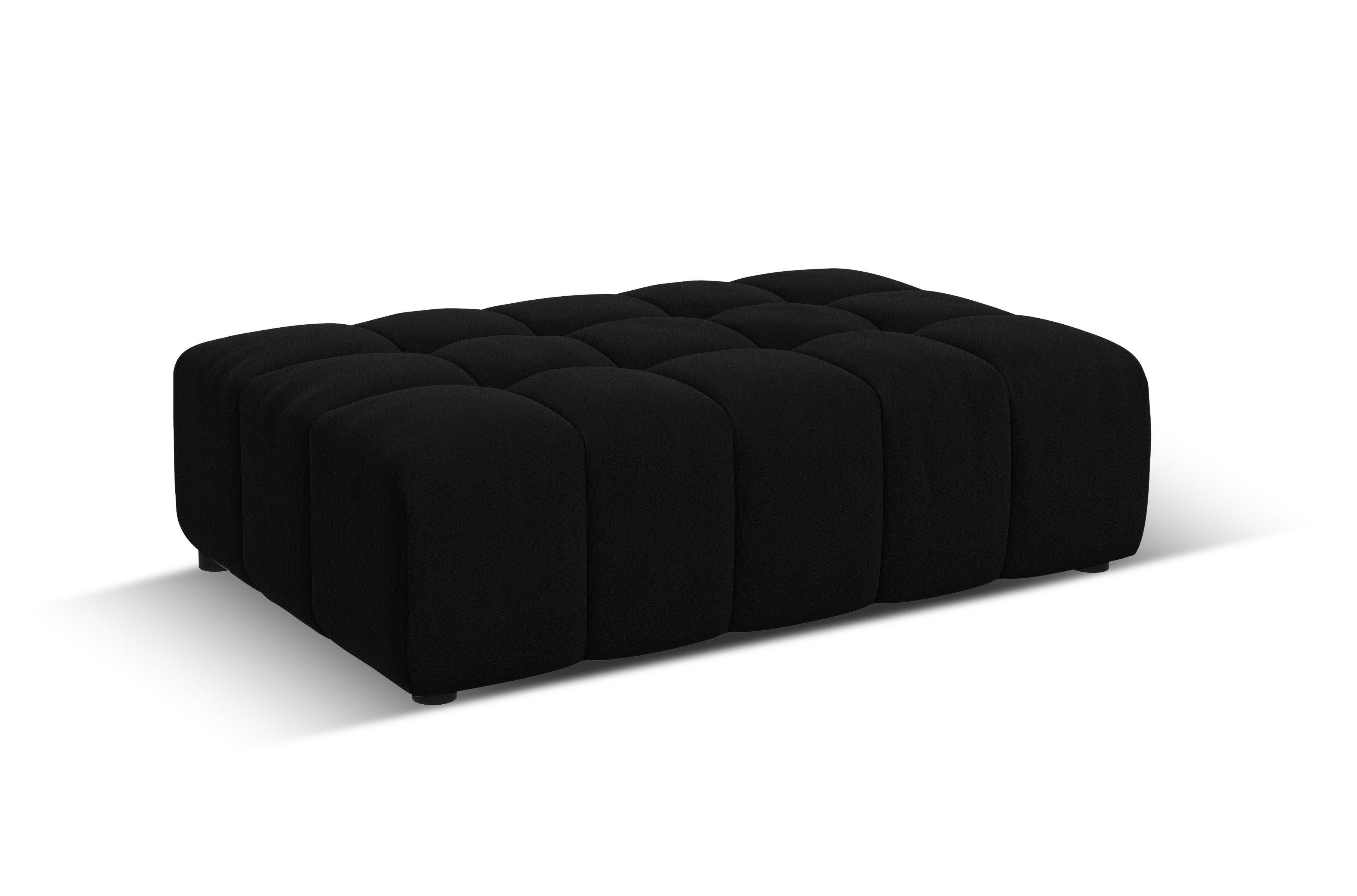 Puf aksamitny CHICAGO czarny Cosmopolitan Design Eye on Design