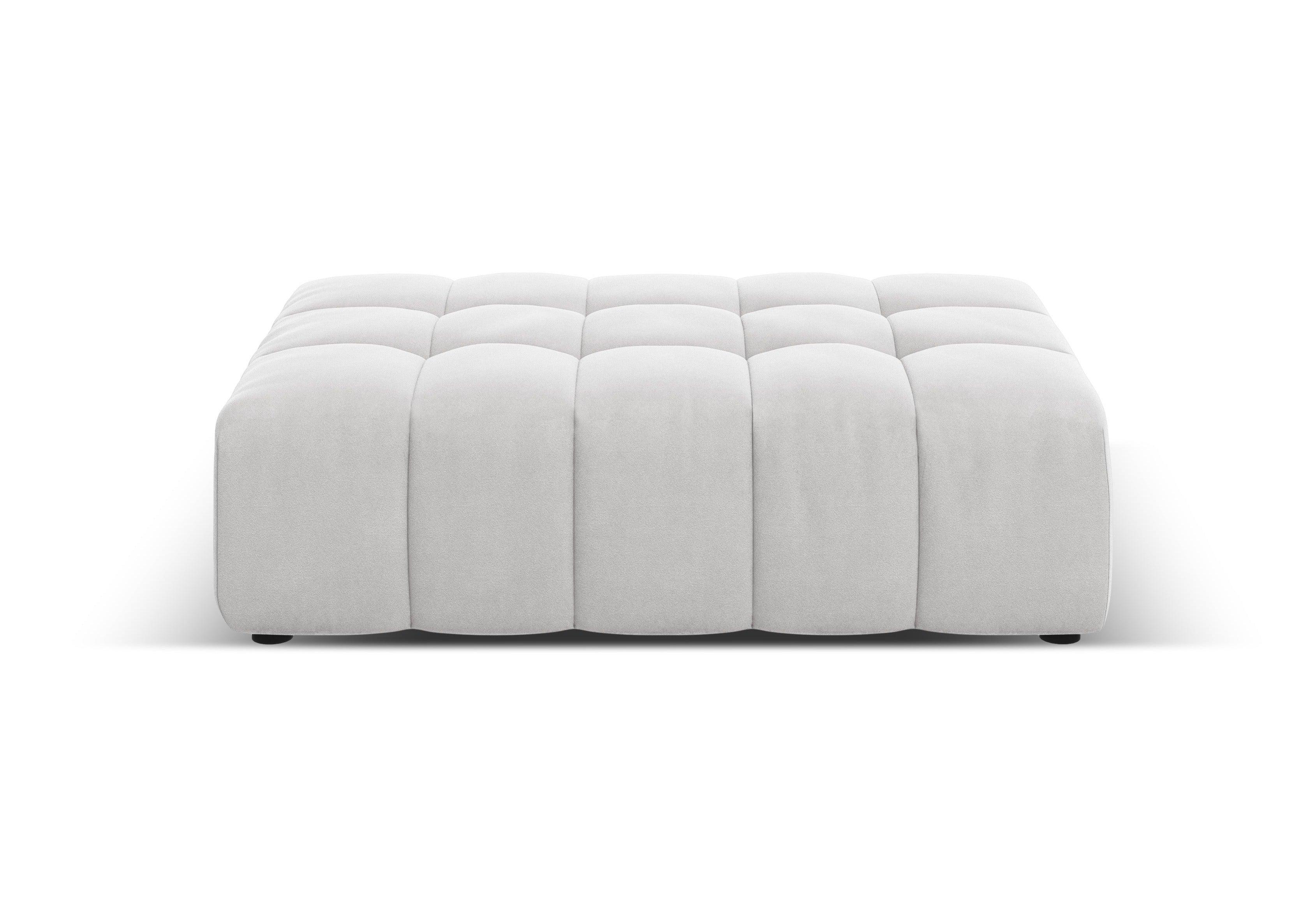 Puf aksamitny CHICAGO jasnoszary Cosmopolitan Design Eye on Design
