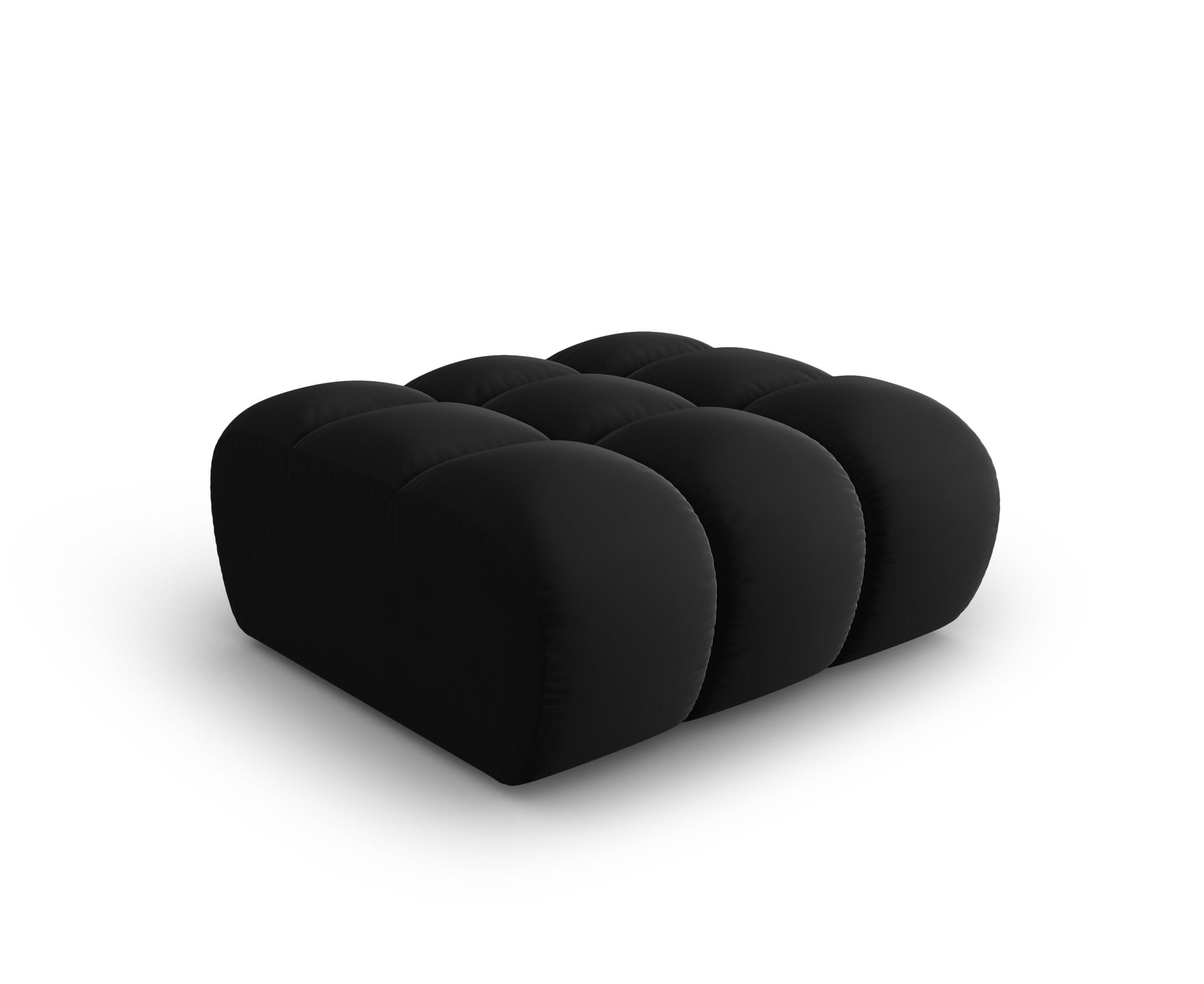 Puf aksamitny HALLEY czarny Windsor & Co Eye on Design