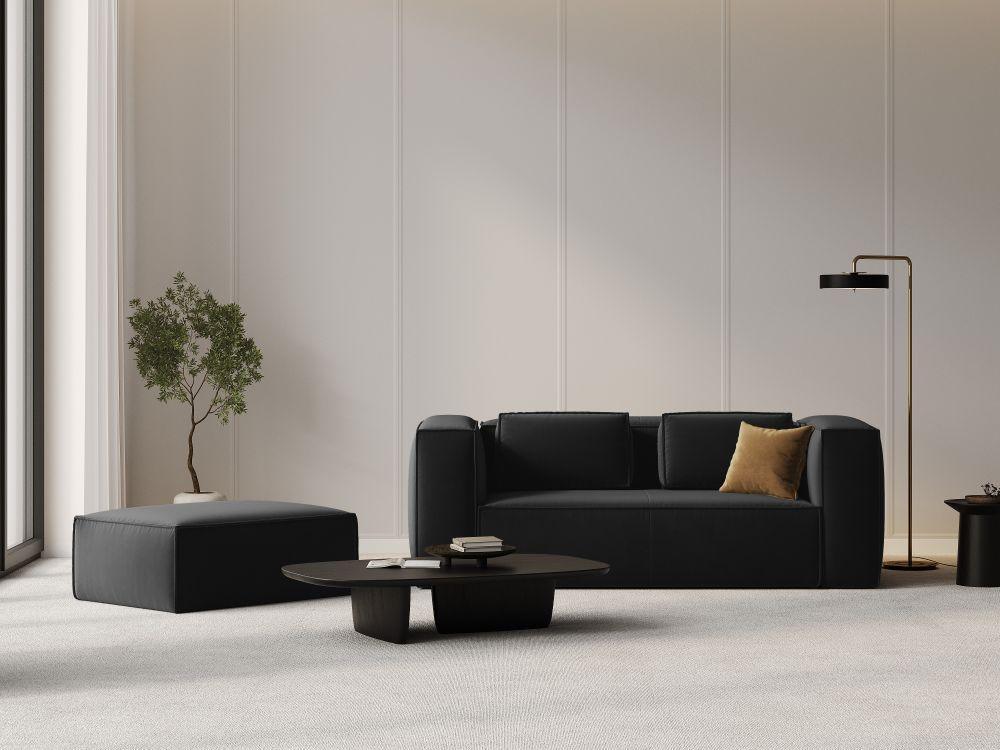 Puf aksamitny MACKAY czarny Cosmopolitan Design Eye on Design