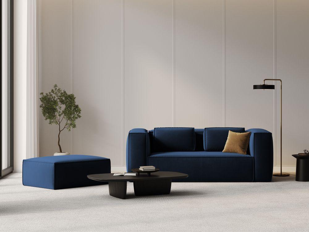 Puf aksamitny MACKAY granat królewski Cosmopolitan Design Eye on Design