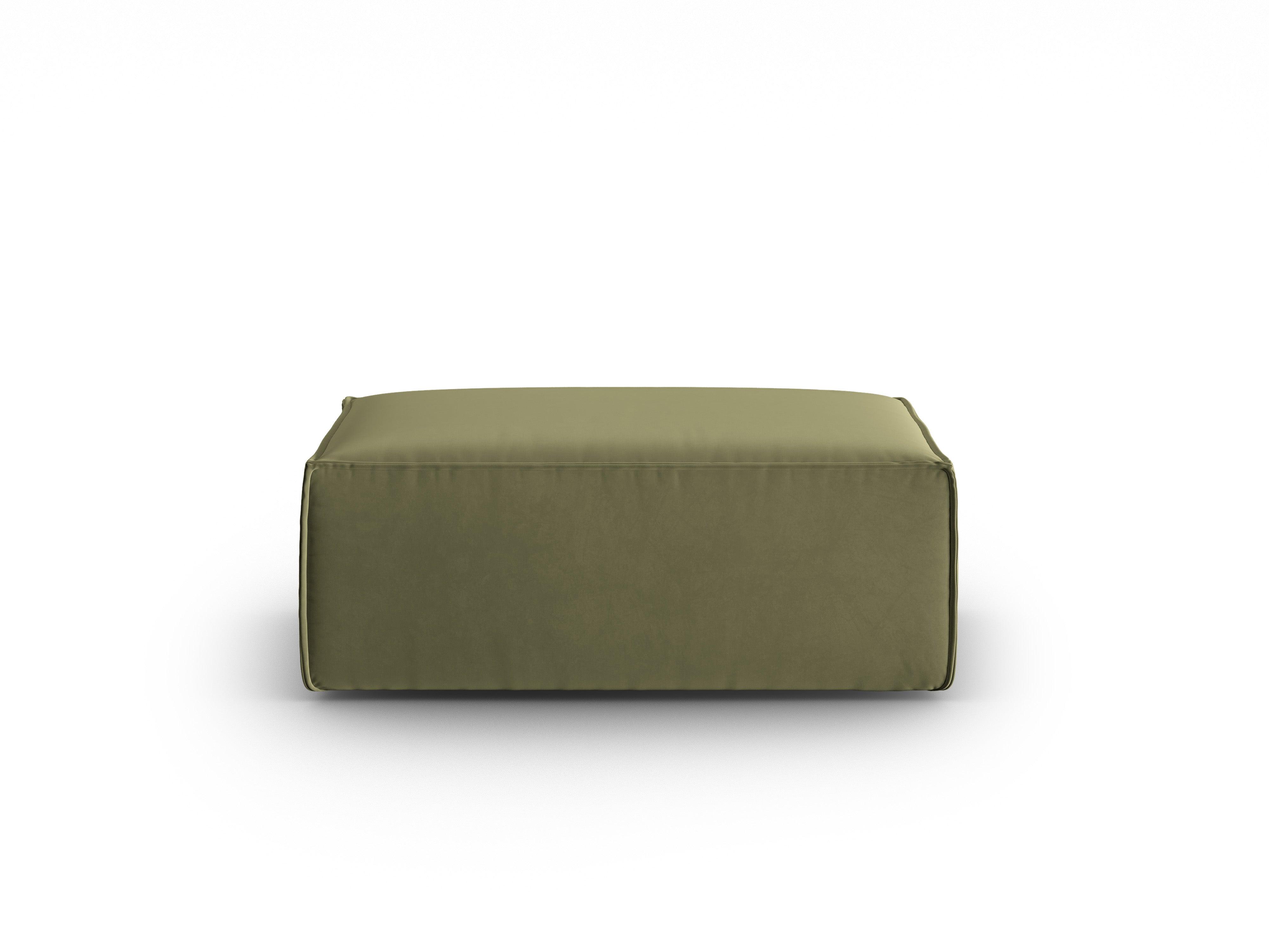 Puf aksamitny MACKAY jasnozielony Cosmopolitan Design Eye on Design
