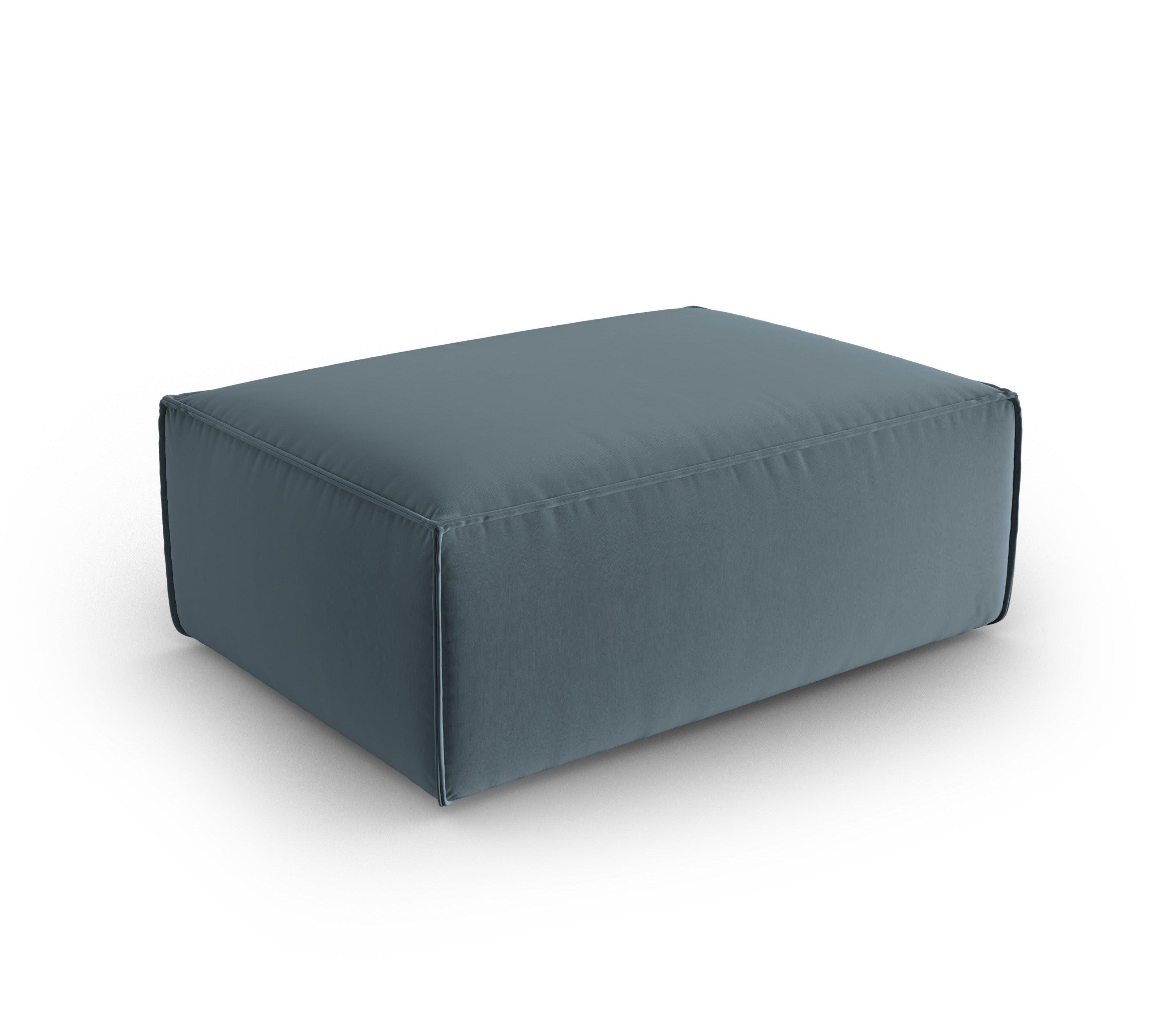 Puf aksamitny MACKAY niebieski Cosmopolitan Design Eye on Design