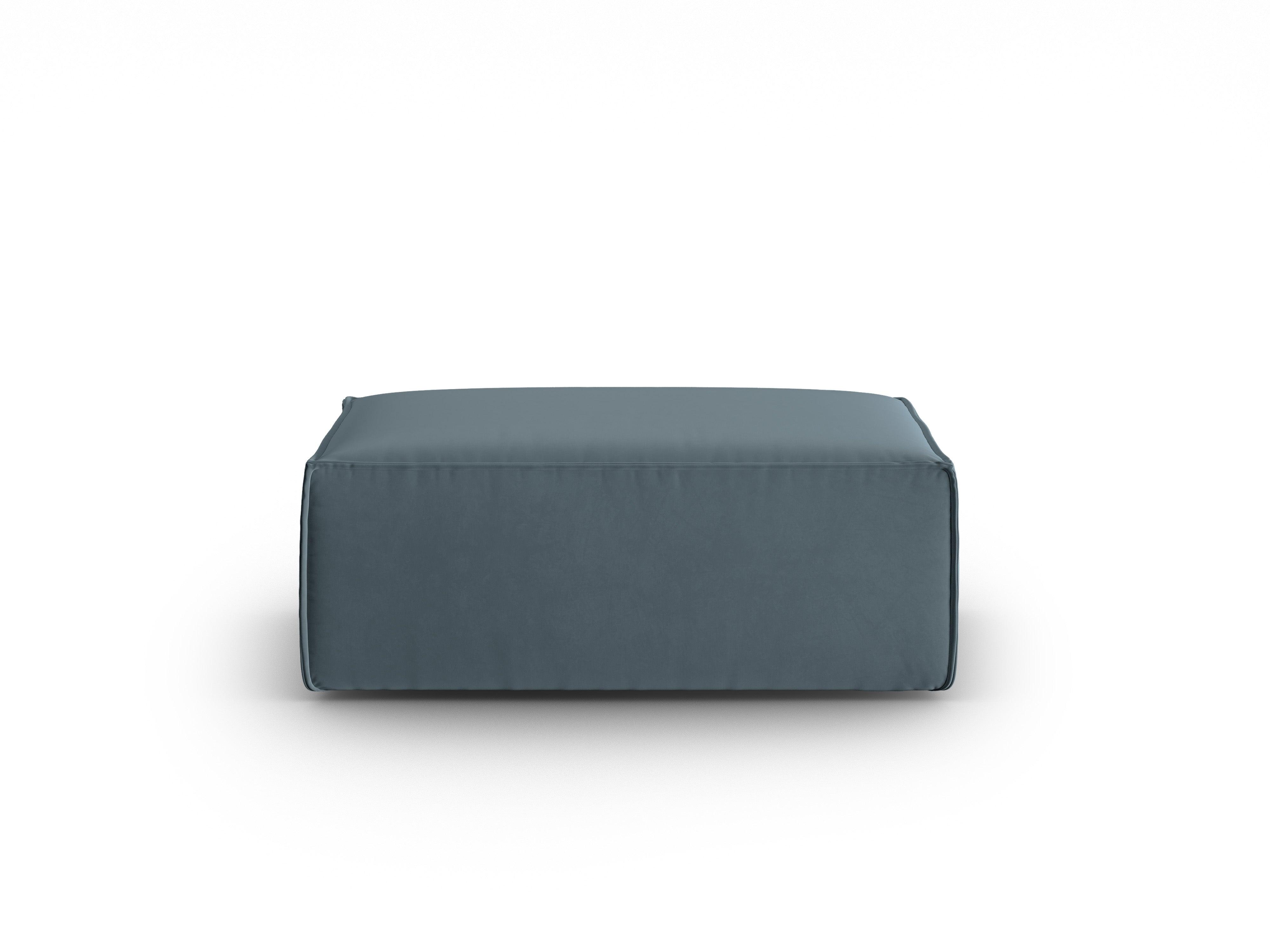 Puf aksamitny MACKAY niebieski Cosmopolitan Design Eye on Design
