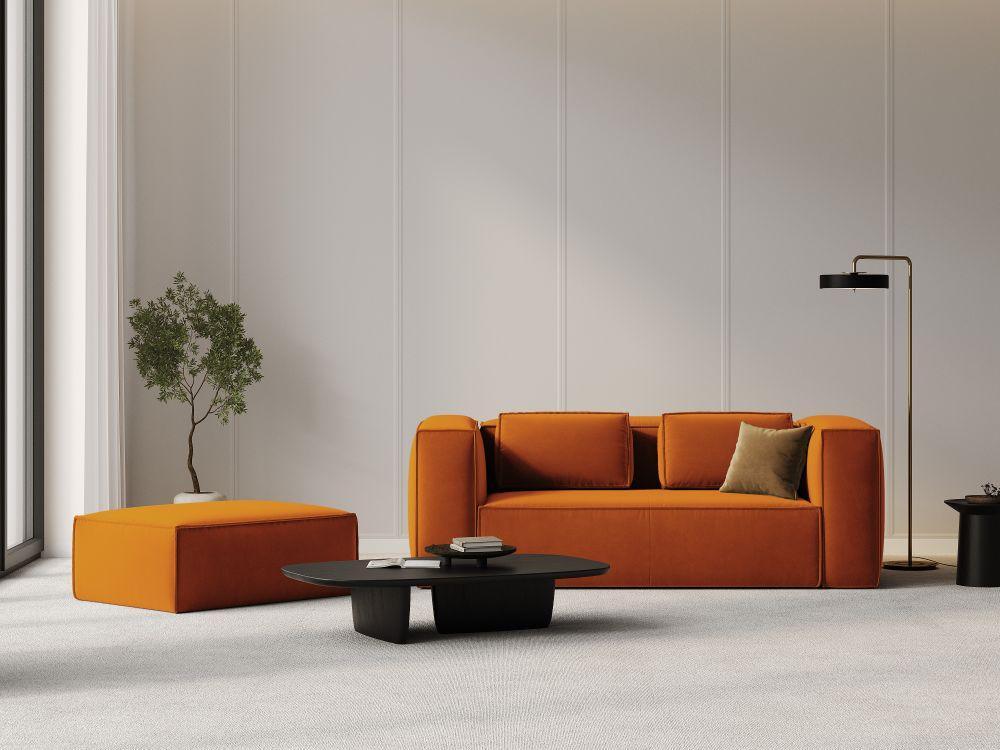 Puf aksamitny MACKAY terrcotta Cosmopolitan Design Eye on Design